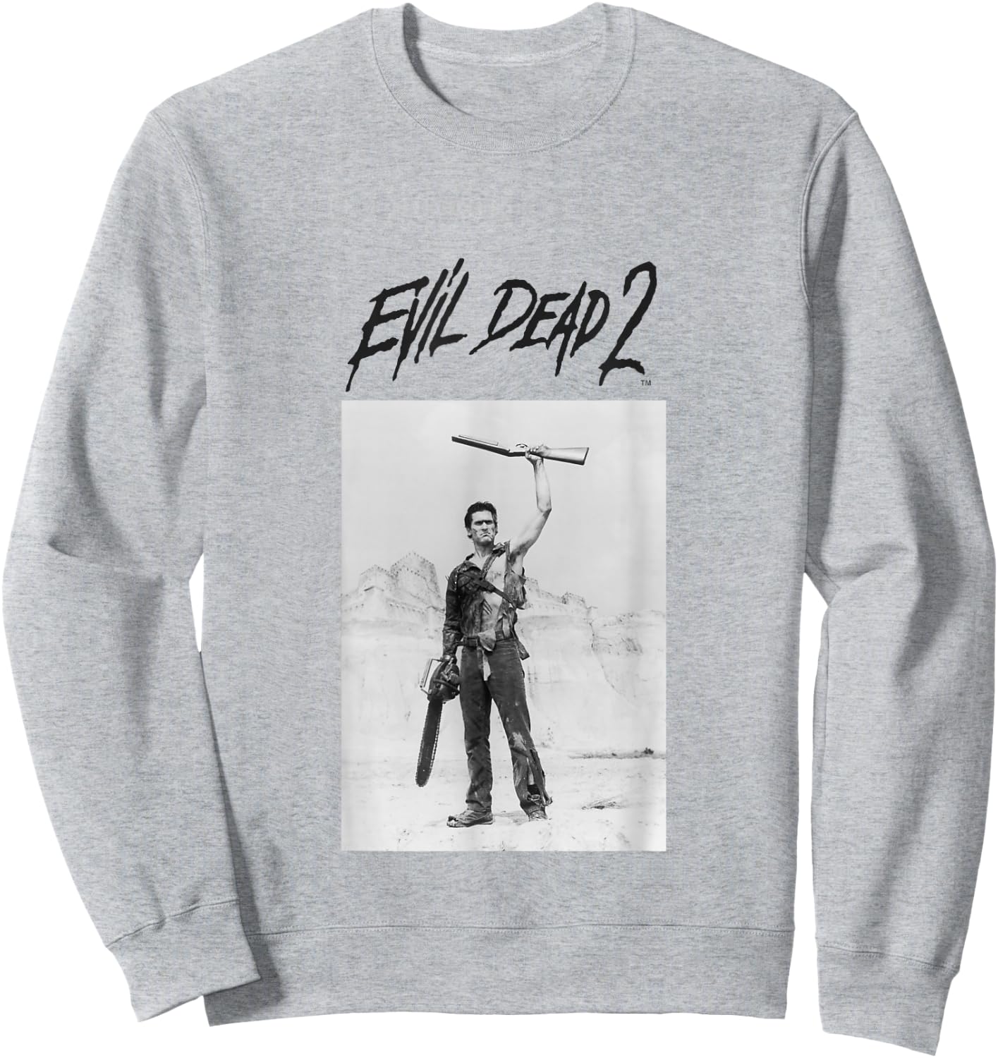 Evil Dead 2 Black Text Logo Sweatshirt - Sweatshirt | Ash