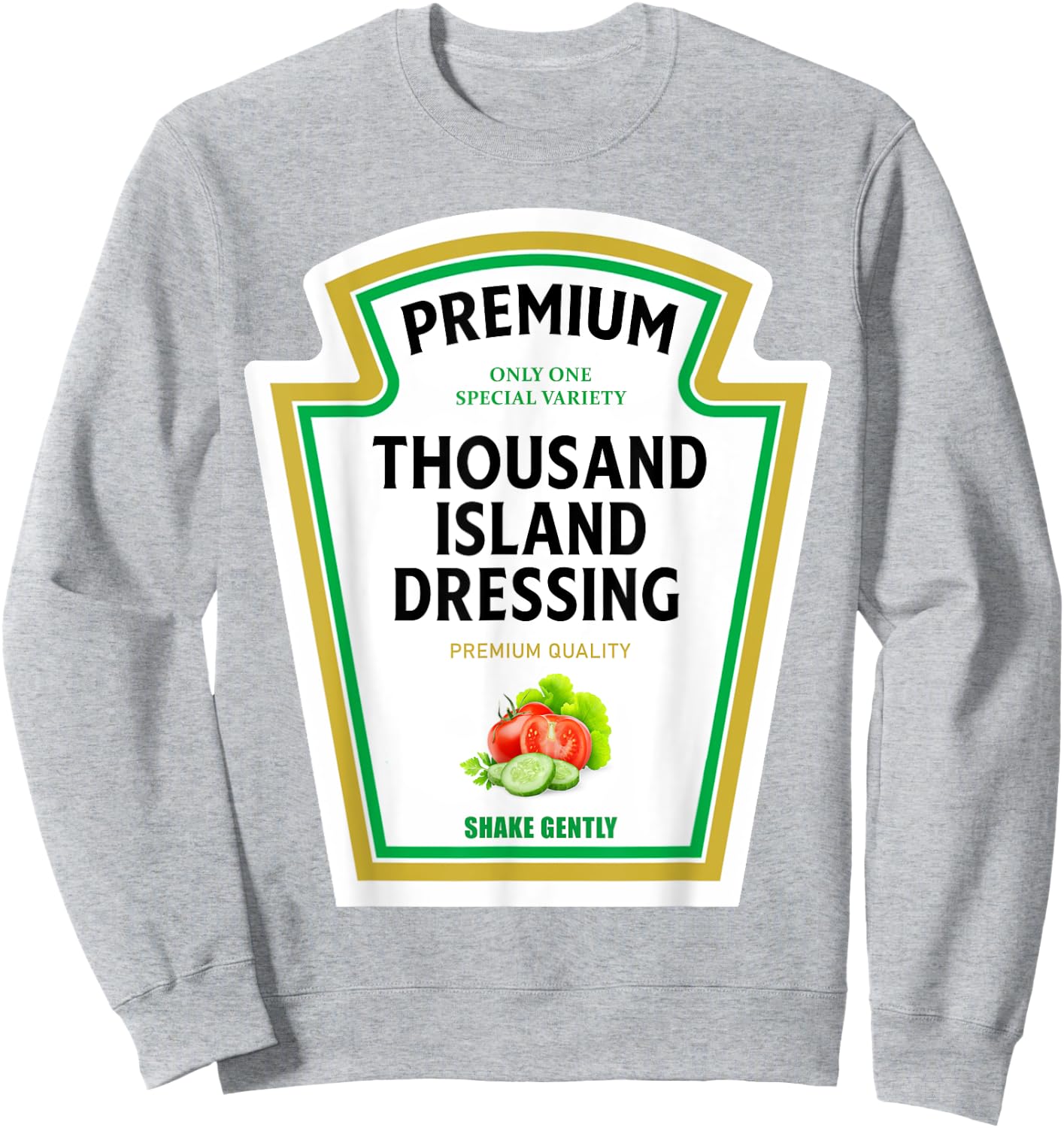 Thousand Island Dressing 2024 Ketchup Mustard Mayo Halloween Sweatshirt - Sweatshirt | Ash