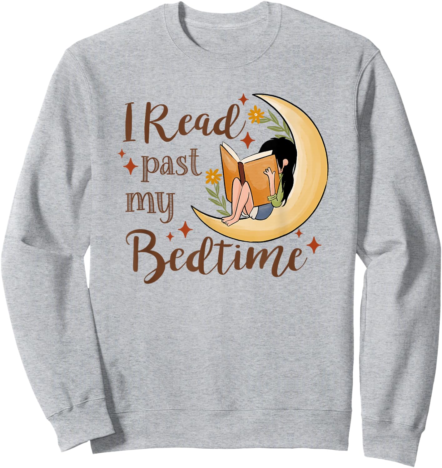 I Read past My Bedtime, Book Lover Sweatshirt - Sweatshirt | Ash