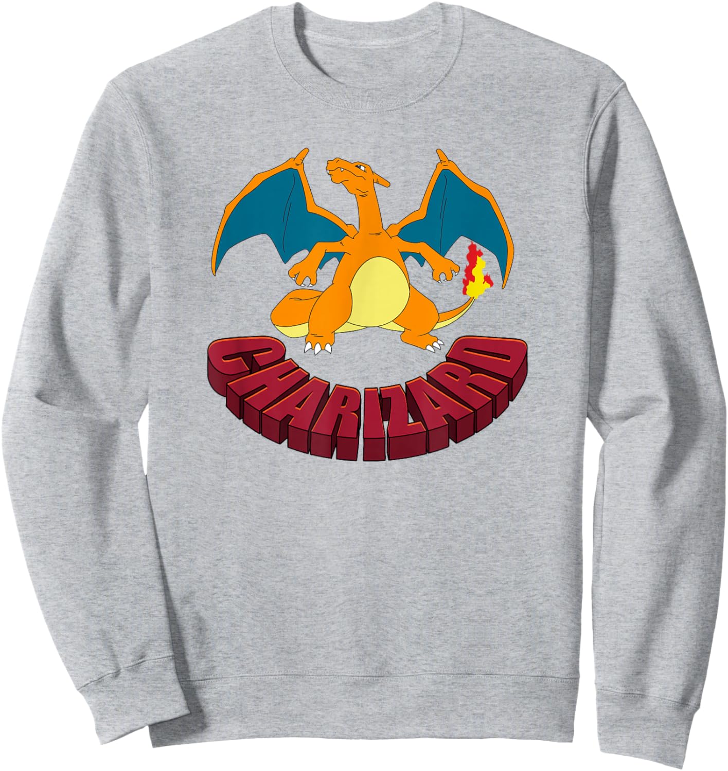 Pokémon Charizard Stoic Pose Poster Sweatshirt - Sweatshirt | Ash