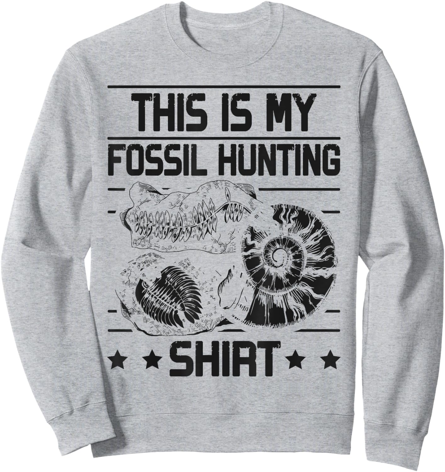 This Is My Fossil Hunting Sweatshirt - Sweatshirt | Ash