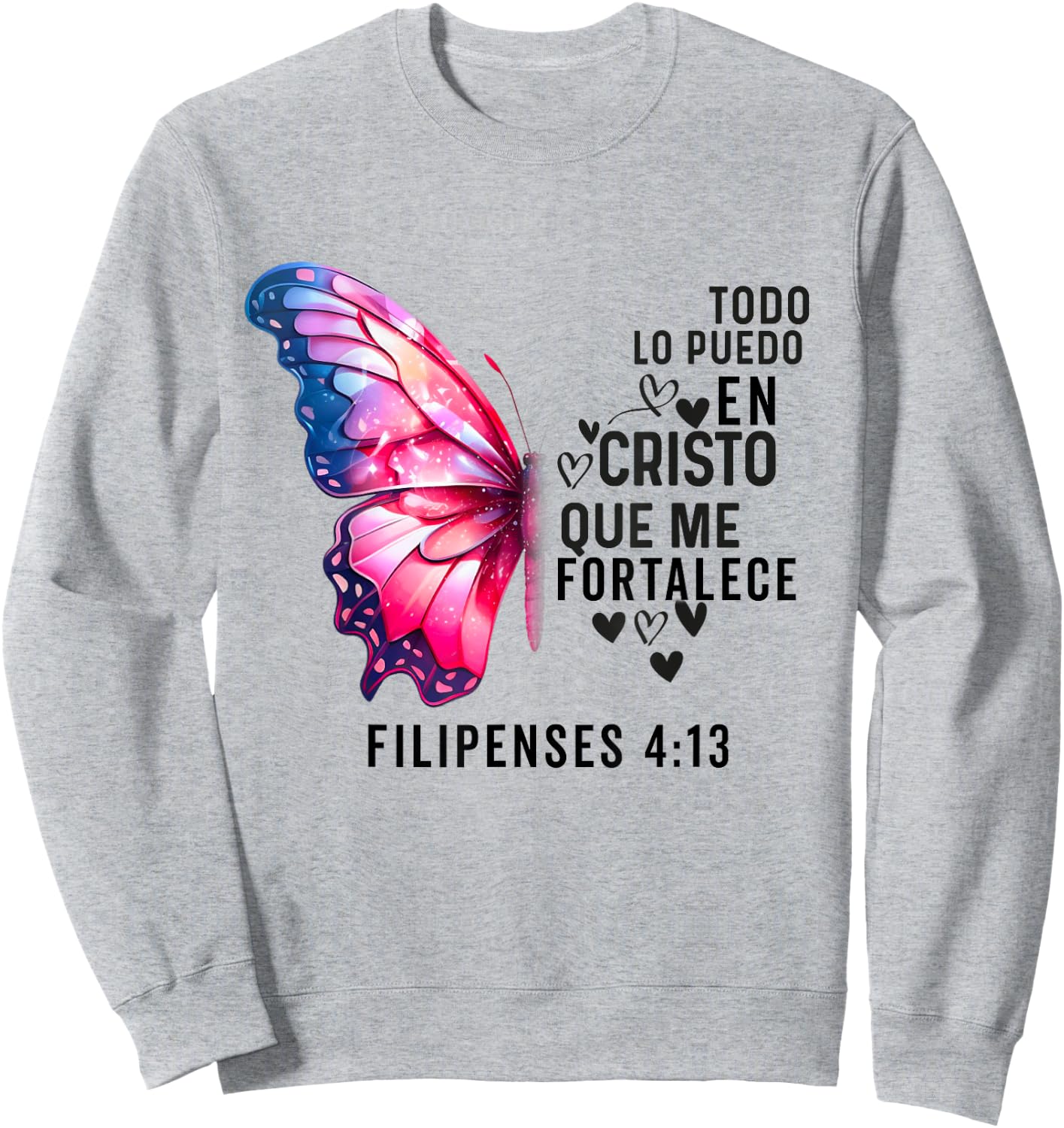 Camiseta Cristiana Para Mujer En Espanol Spanish Cristiano Sweatshirt - Sweatshirt | Ash