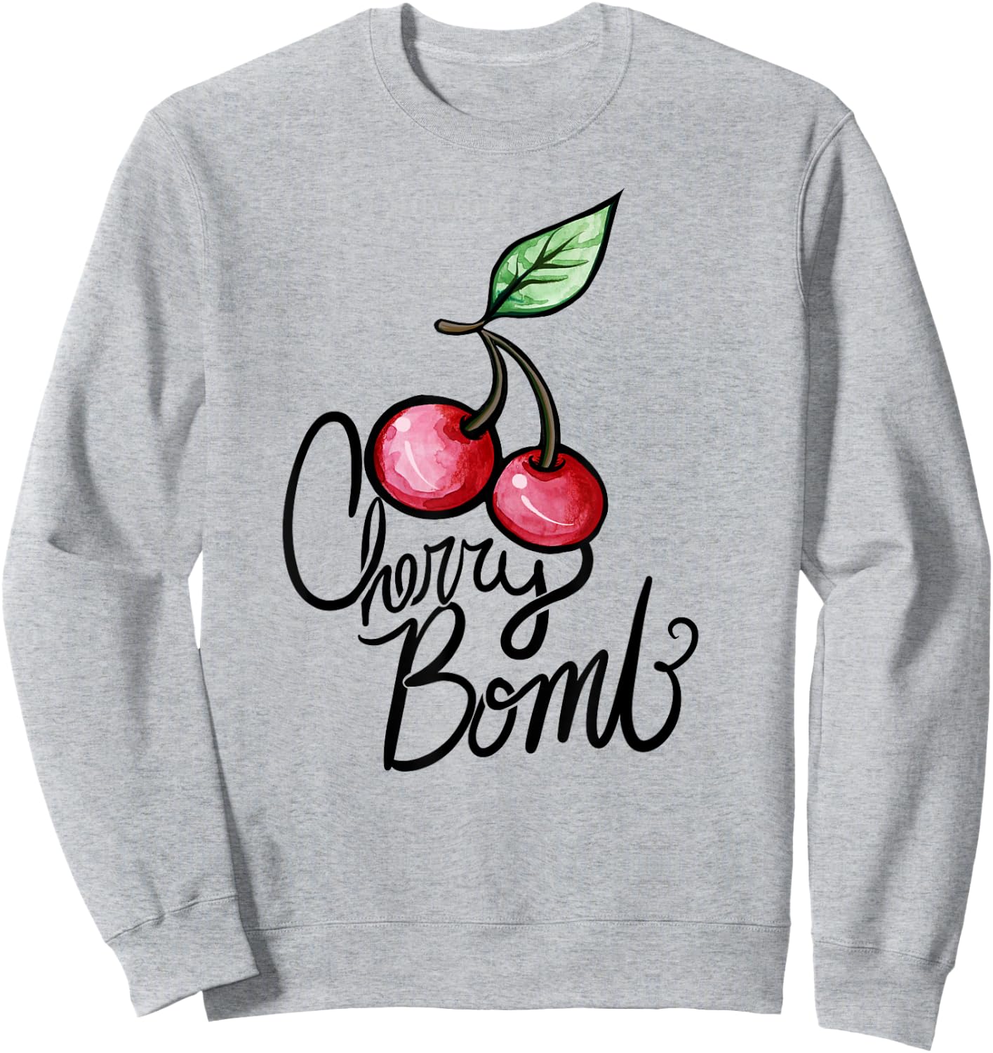 Cherry Bomb Cute Cherry Sweatshirt - Sweatshirt | Ash