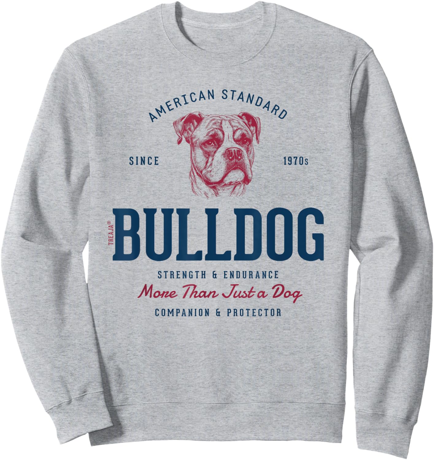 Retro Styled Vintage American Bulldog Women Kids Sweatshirt - Sweatshirt | Ash