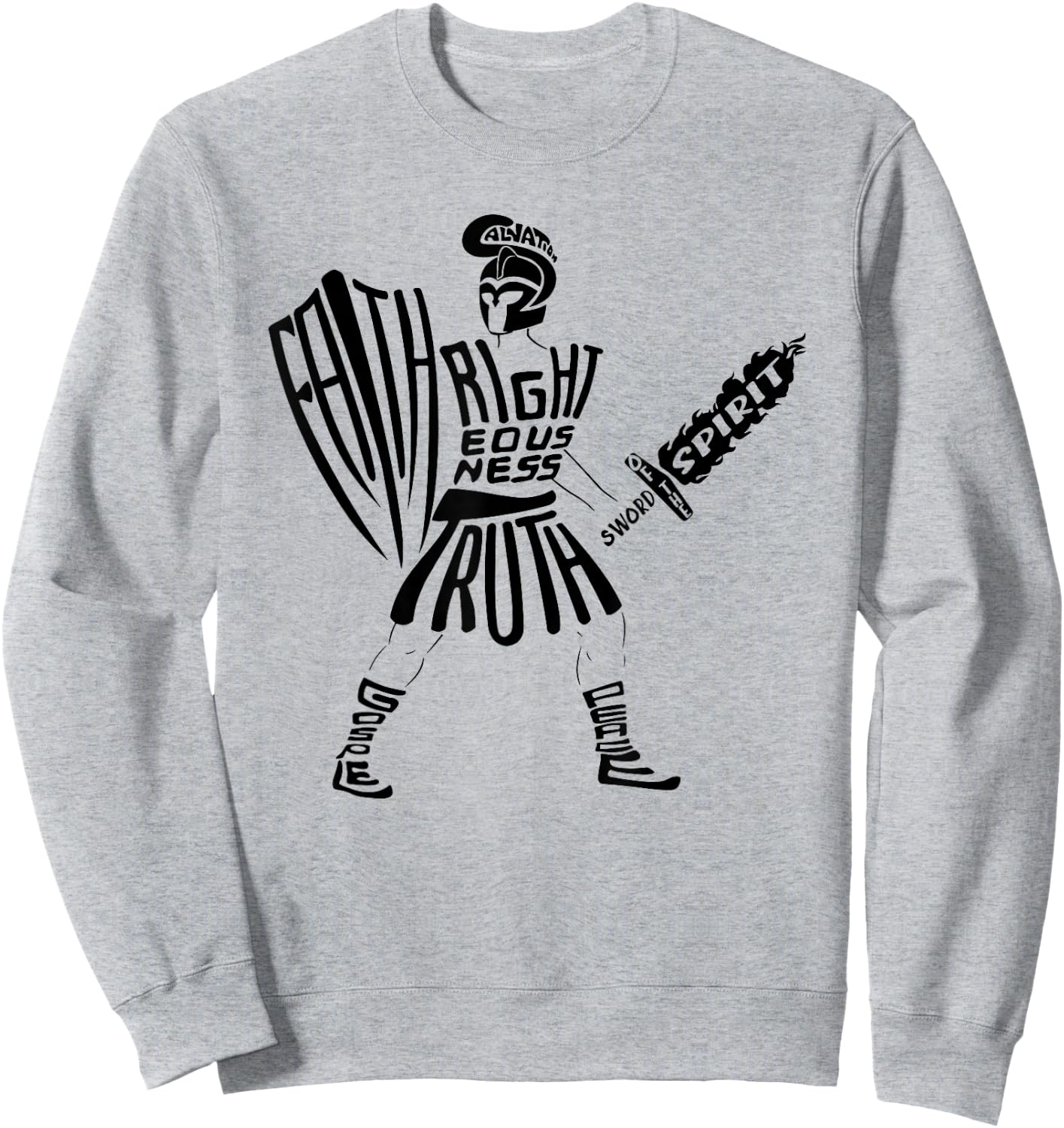 Armor Of God, Belt of Truth, Sword of the Spirit Sweatshirt - Sweatshirt | Ash