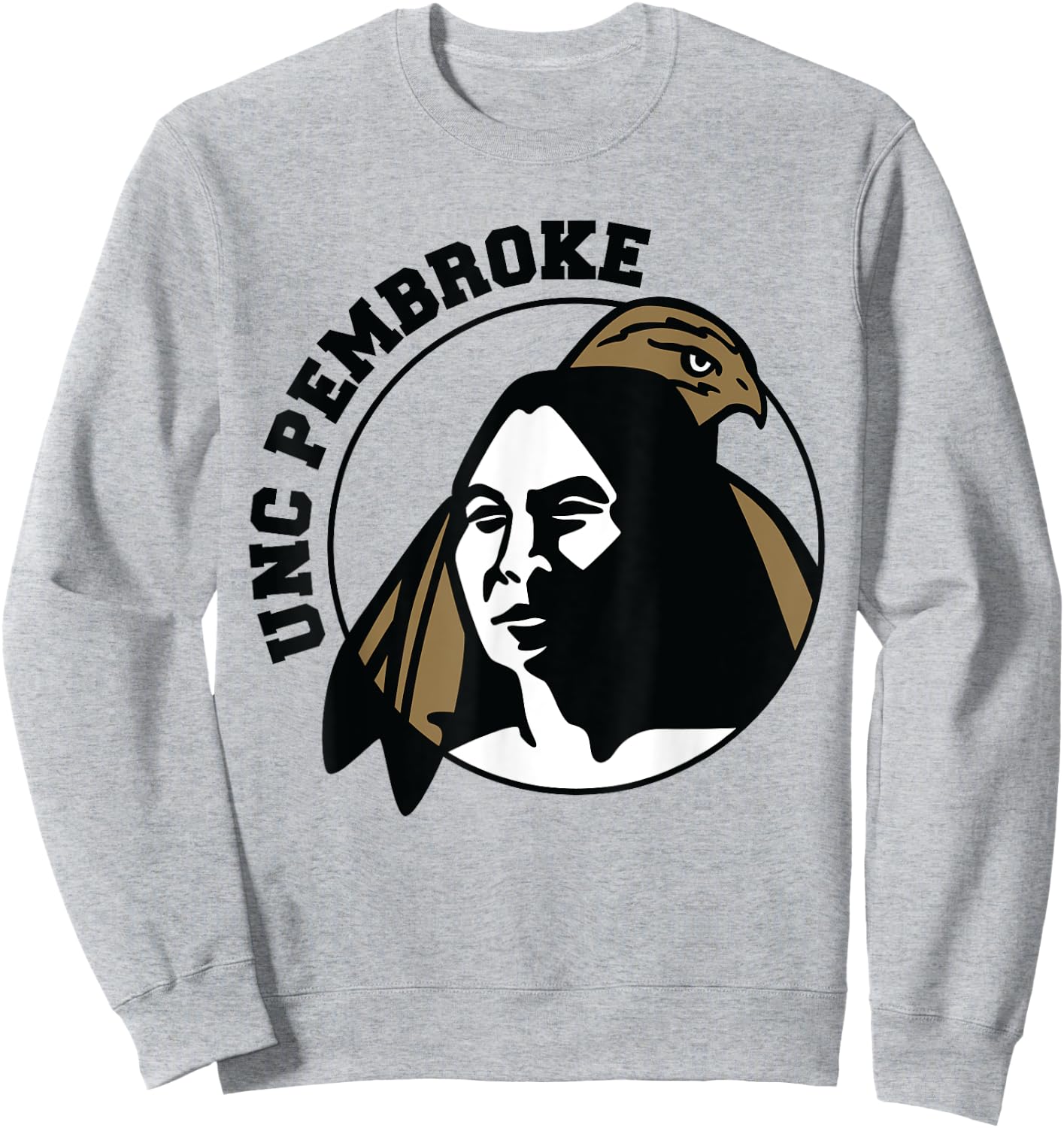 License Champs University of North Carolina at Pembroke | NCAA | NCAFUNCP04 , Small, White Sweatshirt - Sweatshirt | Ash