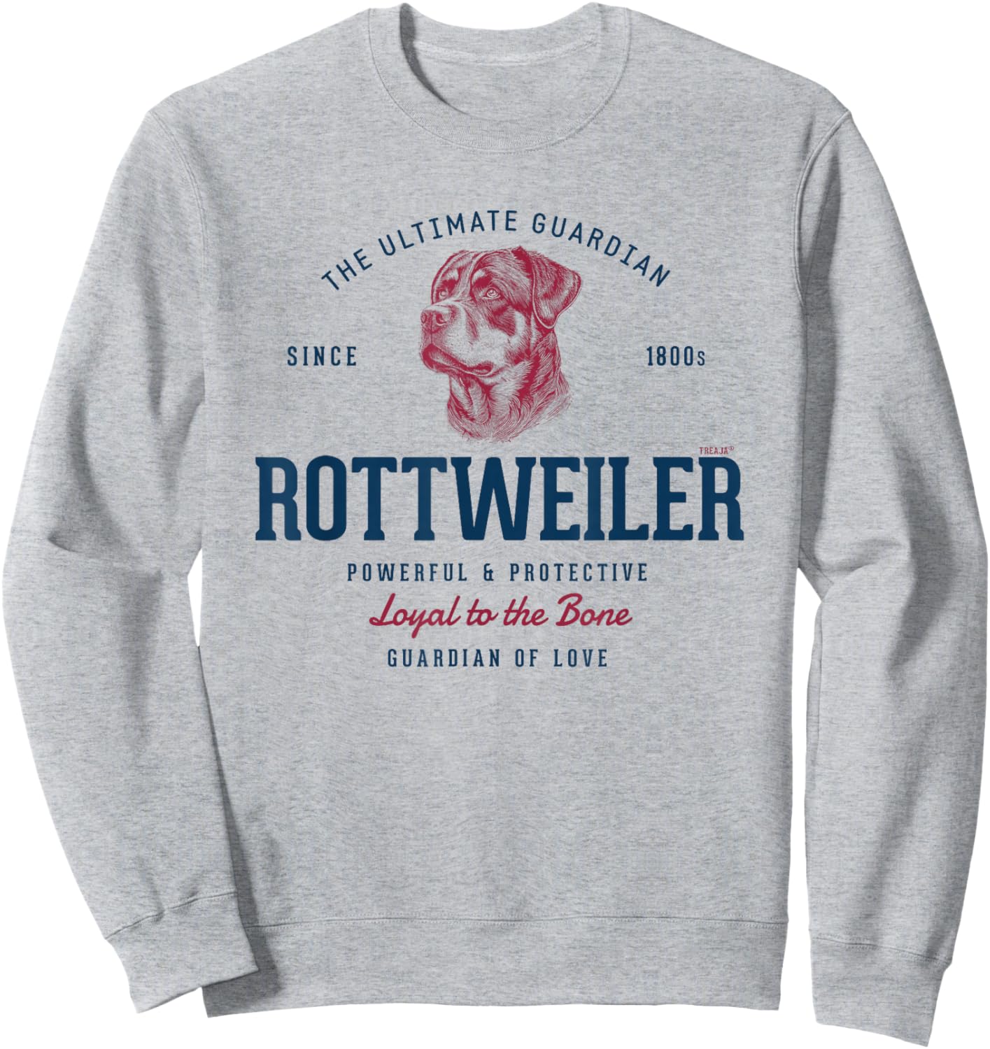Retro Styled Vintage Rottweiler Sweatshirt - Sweatshirt | Ash