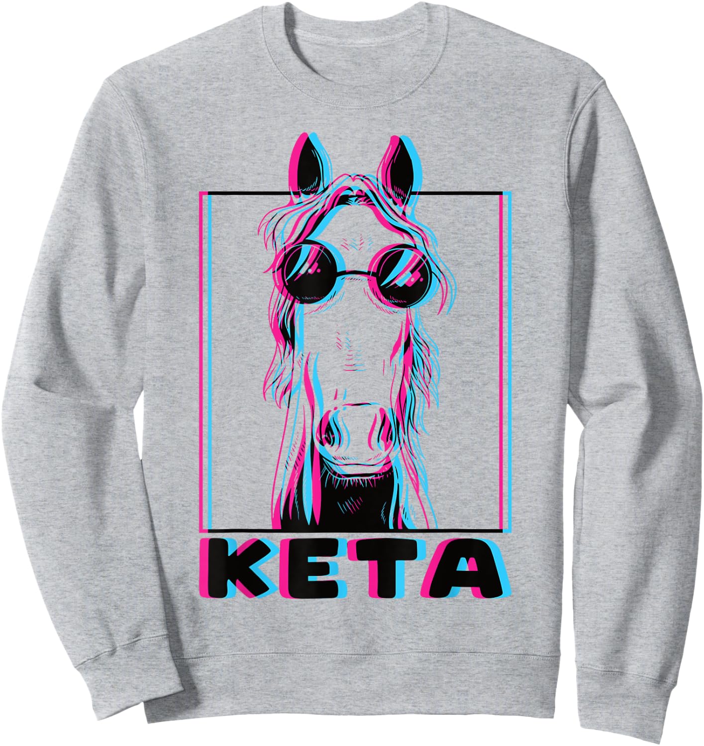 Funny Raver Animal Dj Party Festival Keta Sweatshirt - Sweatshirt | Ash
