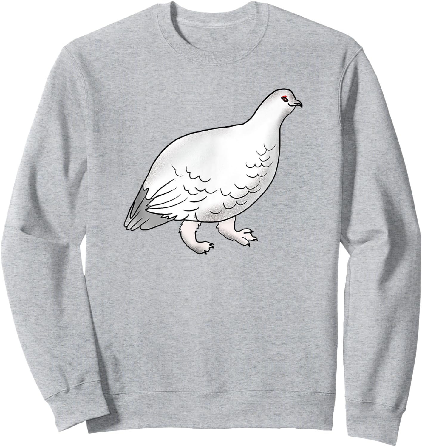 Kids Youth Teens Arctic Bird Rock Ptarmigan for Birds Lover Sweatshirt - Sweatshirt | Ash