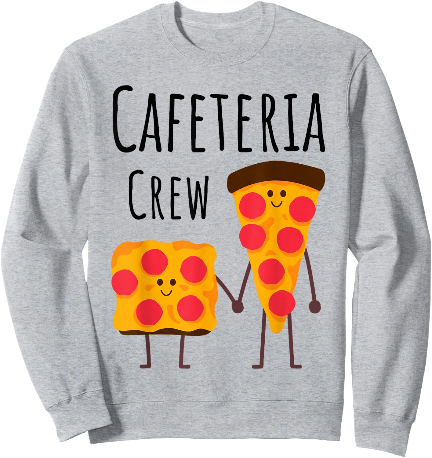 Cafeteria Crew School Lunch Lady Pizza Lover Squad Kids 2026 Sweatshirt - Sweatshirt | Ash