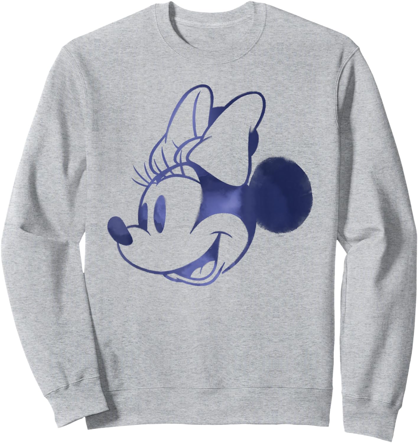 Disney Minnie Mouse Head Retro Vintage Classic Small Sweatshirt - Sweatshirt | Ash