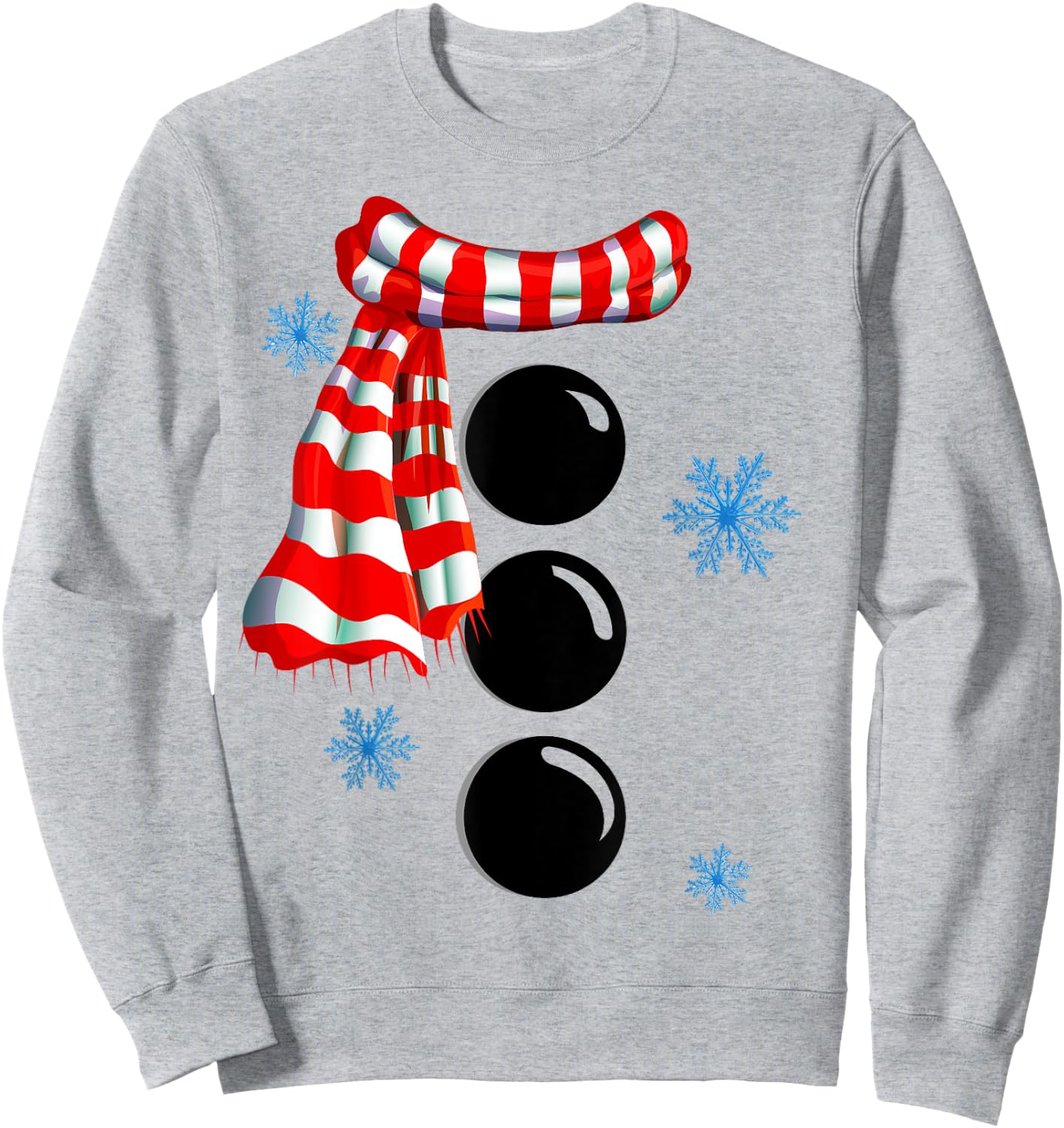 Snowflake Snowman Costumes Christmas Family Matching Kids Sweatshirt - Sweatshirt | Ash