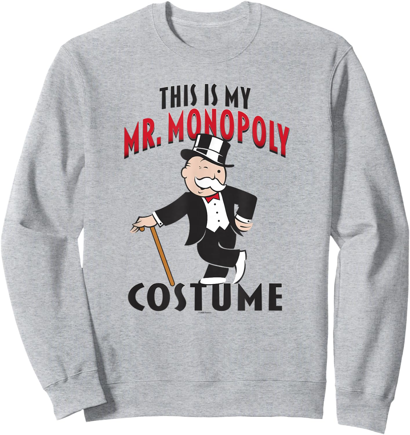 Monopoly Halloween This Is My Mr. Monopoly Costume Sweatshirt - Sweatshirt | Ash