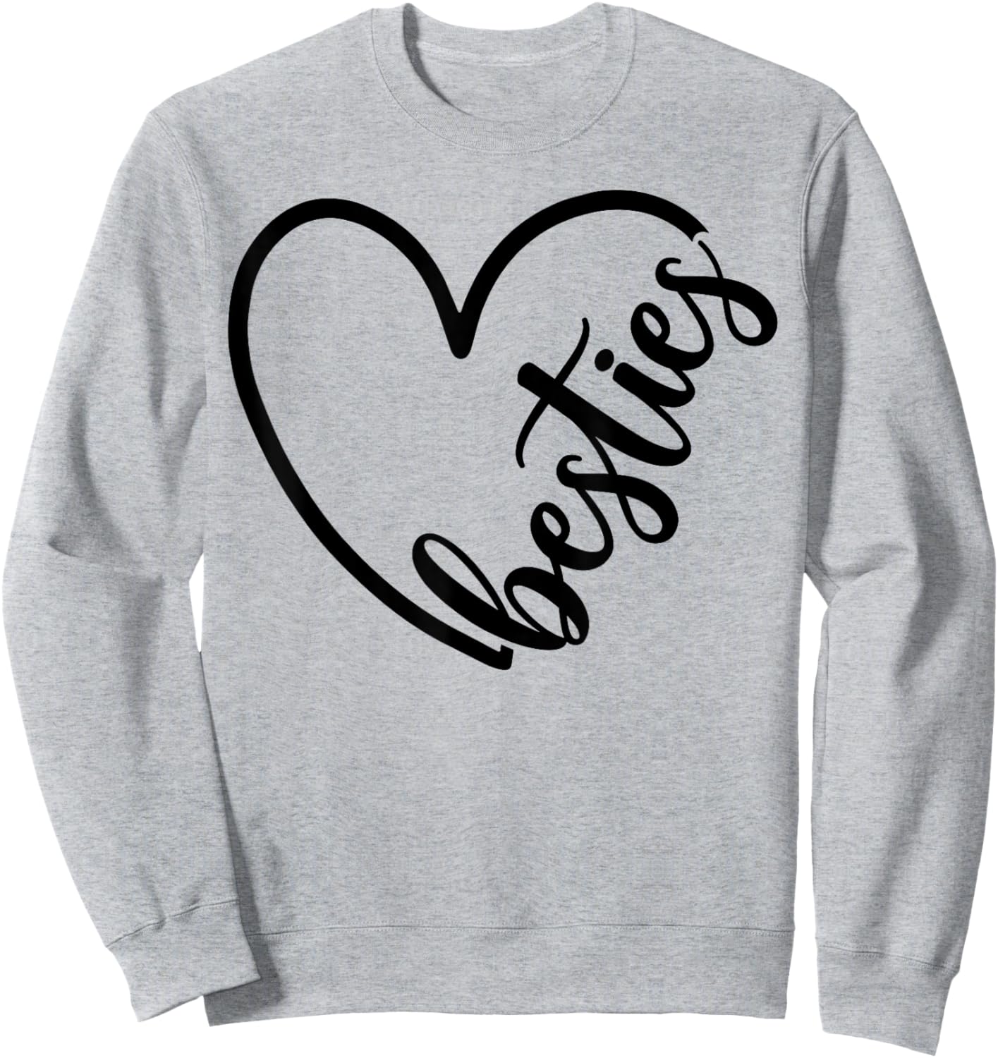 Besties Cute Matching Mother Daughter Best Friend Sweatshirt - Sweatshirt | Ash