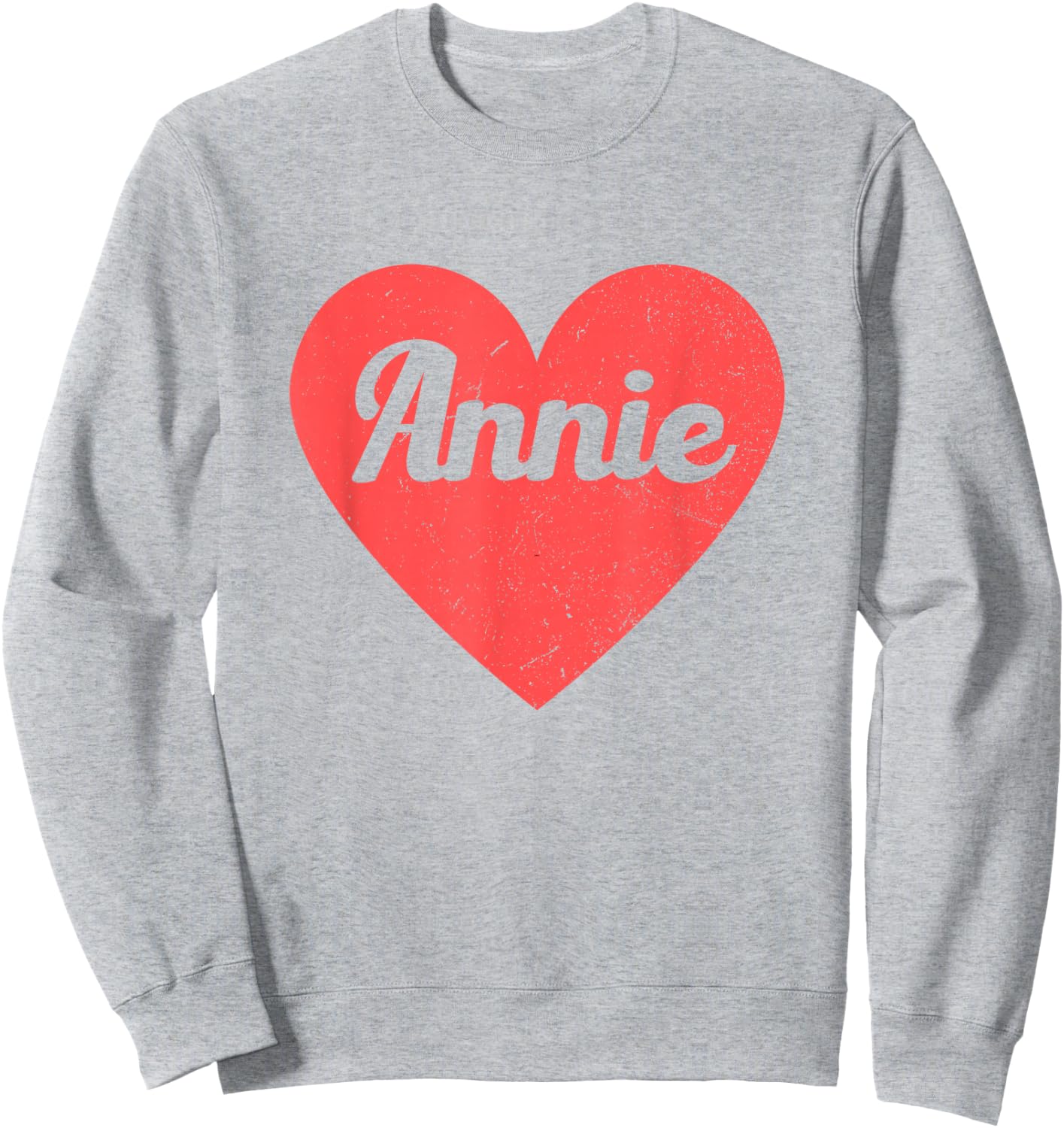 I Heart Annie - First Names And Hearts, I Love Annie Sweatshirt - Sweatshirt | Ash