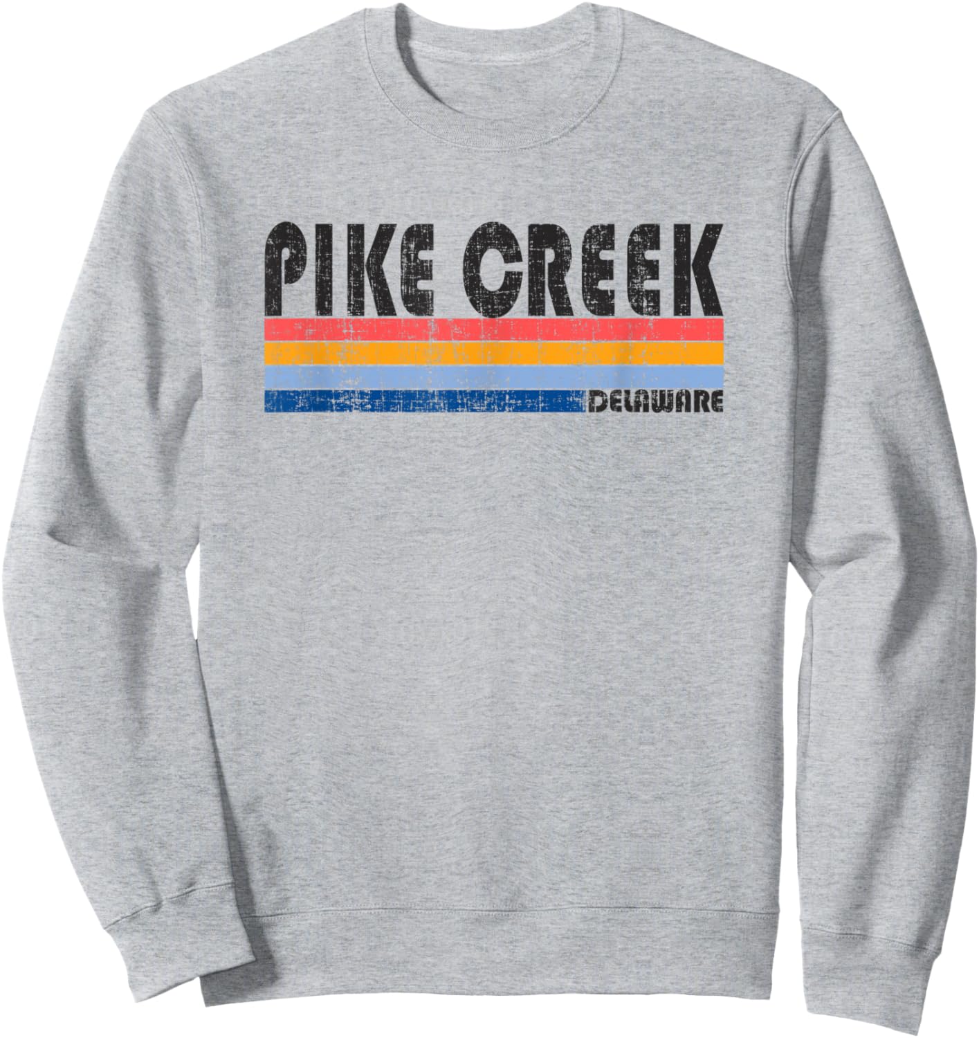 Vintage 70s 80s Style Pike Creek, DE Sweatshirt - Sweatshirt | Ash