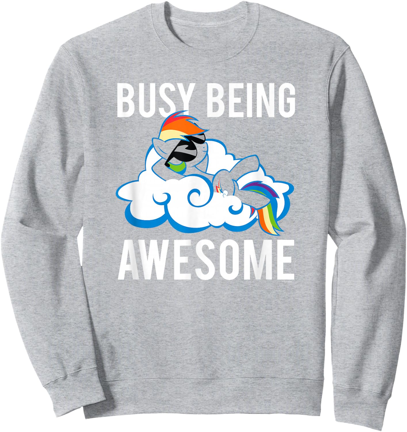 My Little Pony: Friendship is Magic Busy Being Awesome Sassy Sweatshirt - Sweatshirt | Ash