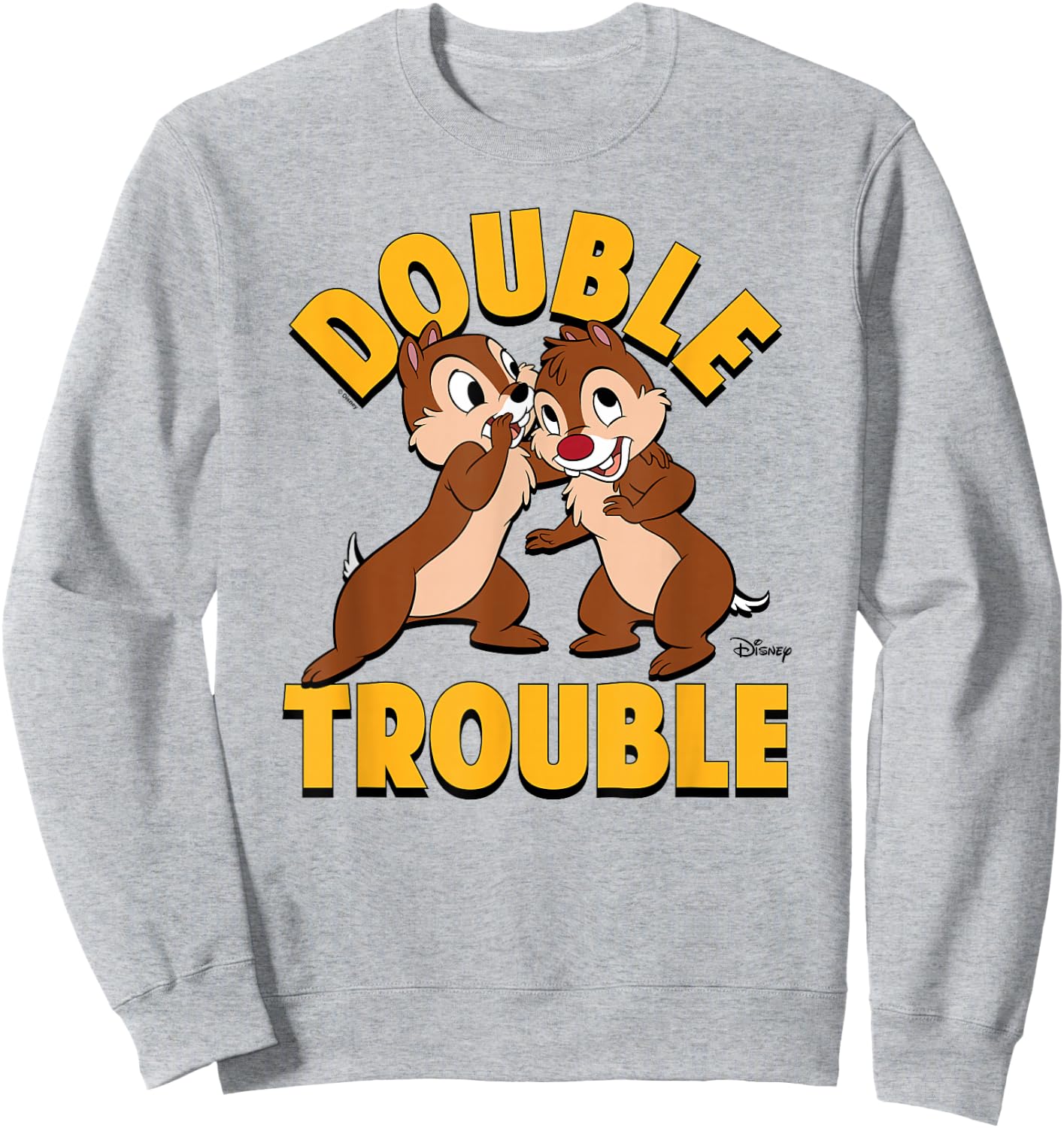 Chip 'N Dale Rescue Rangers - Double Trouble Sweatshirt - Sweatshirt | Ash