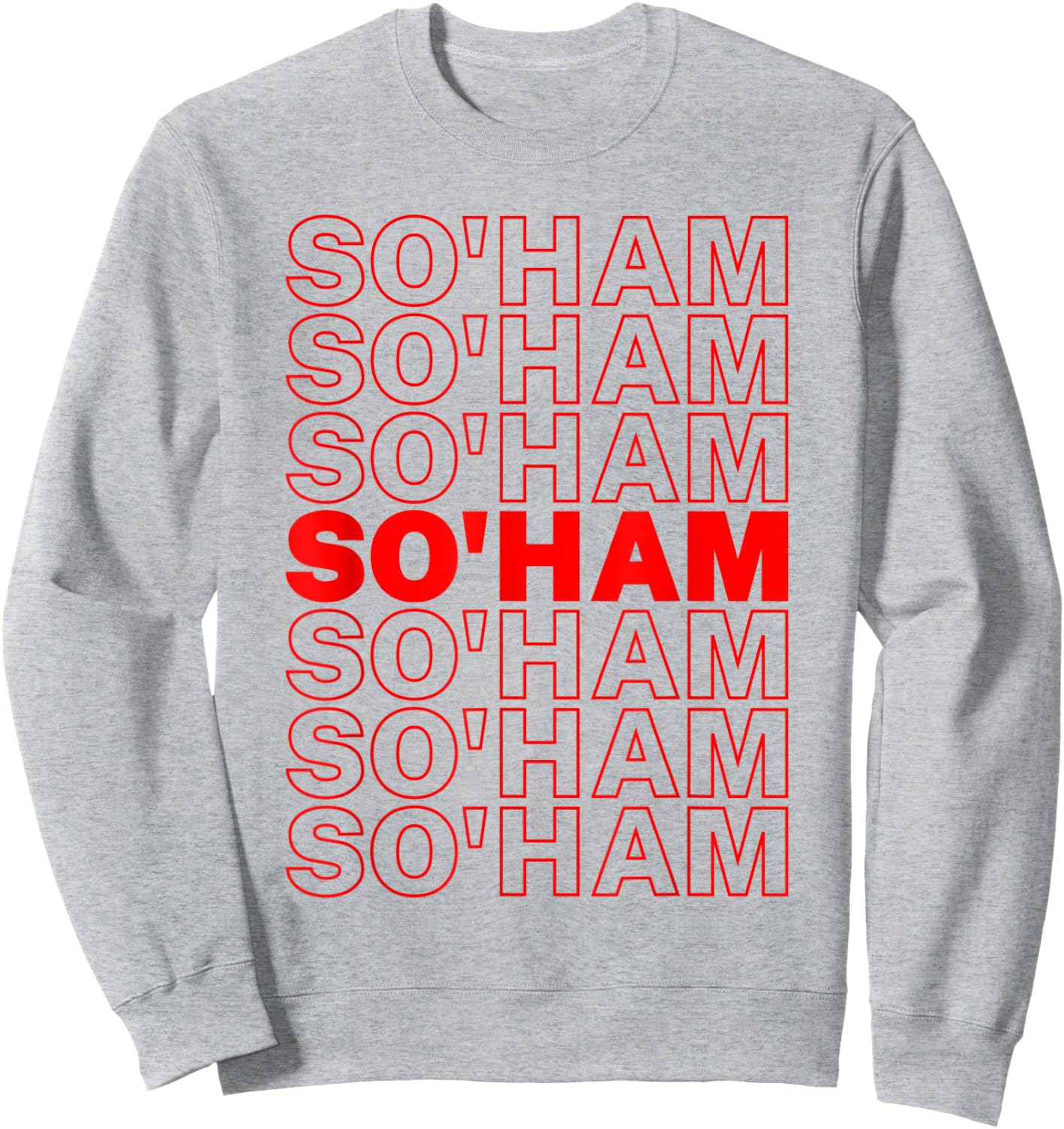 So'Ham Soham Meditation Mantra Hindu Yoga Sweatshirt - Sweatshirt | Ash