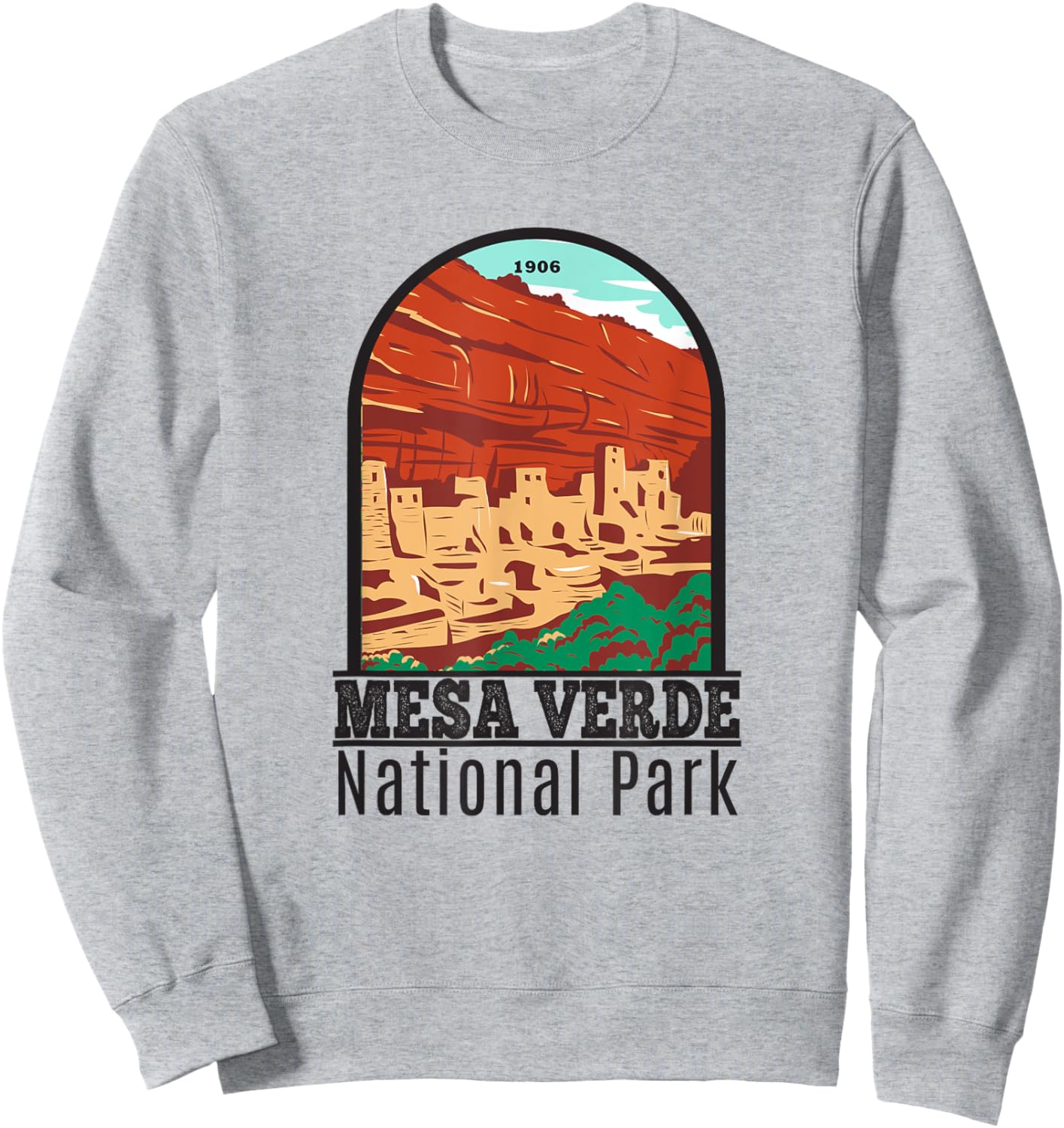 Mesa Verde National Park Colorado Cliff Palace Vintage Sweatshirt - Sweatshirt | Ash