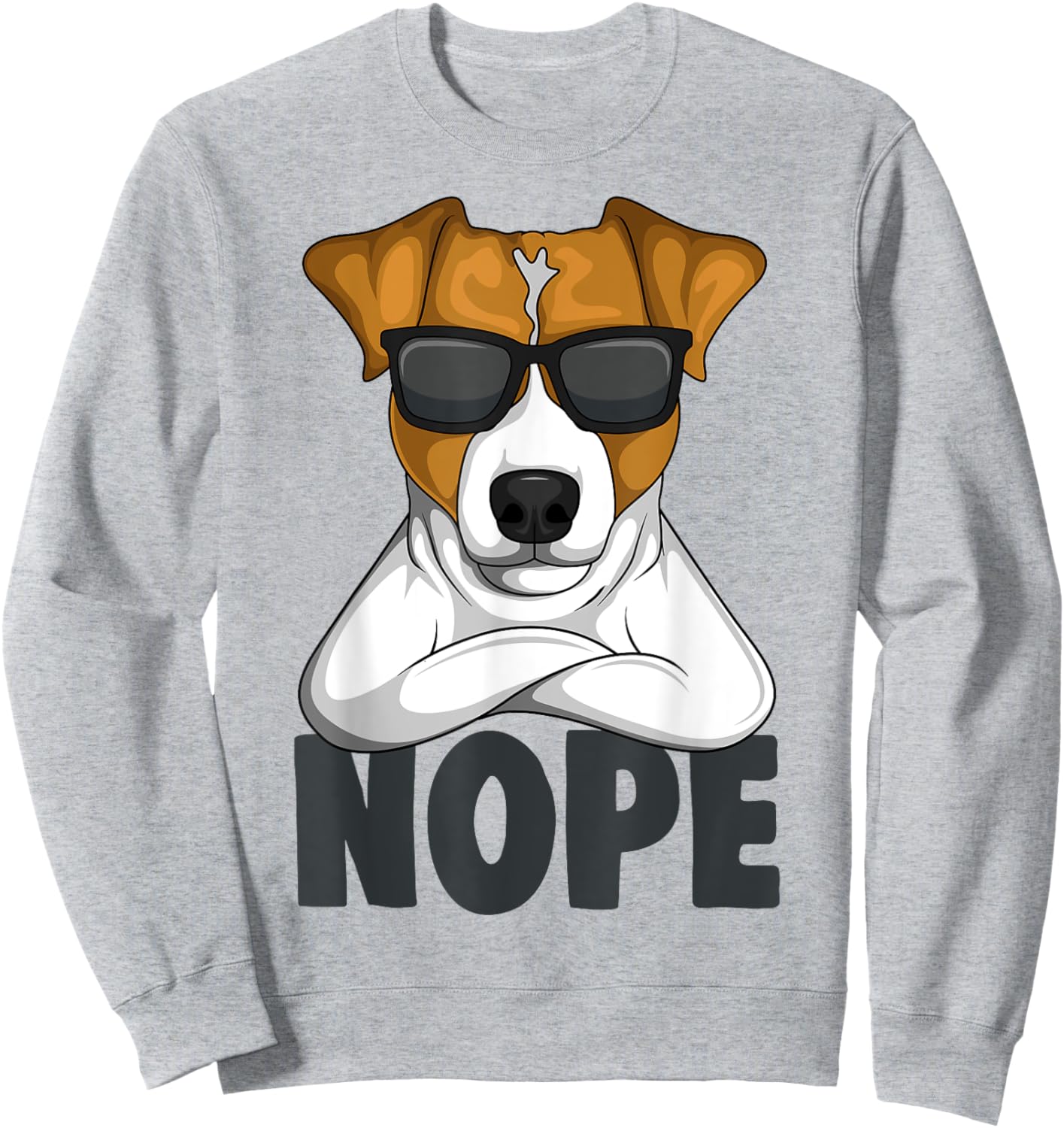Stubborn Jack Russell Terrier Dog Men Women Girls Kids Sweatshirt - Sweatshirt | Ash