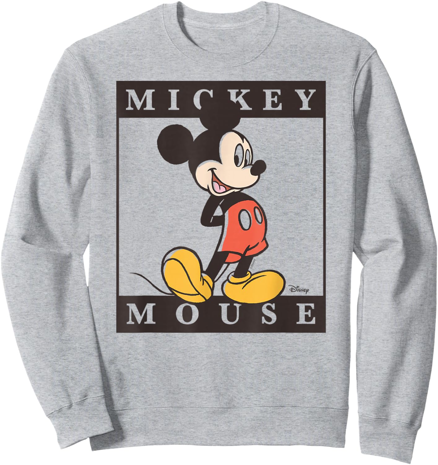 Mickey - Type Block Sweatshirt - Sweatshirt | Ash