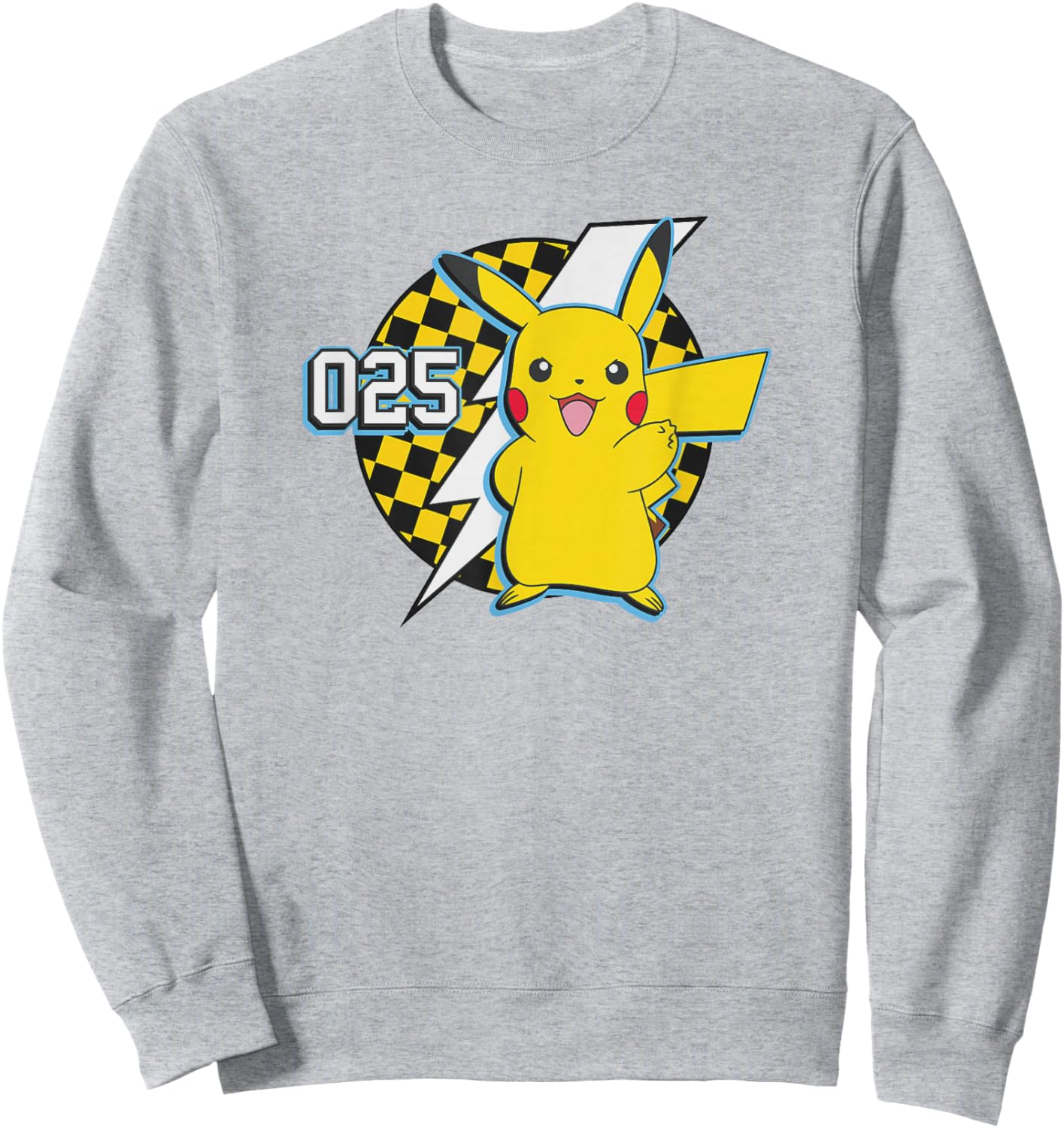 Pokémon Pikachu 025 Pika Racer Number Logo Sweatshirt - Sweatshirt | Ash