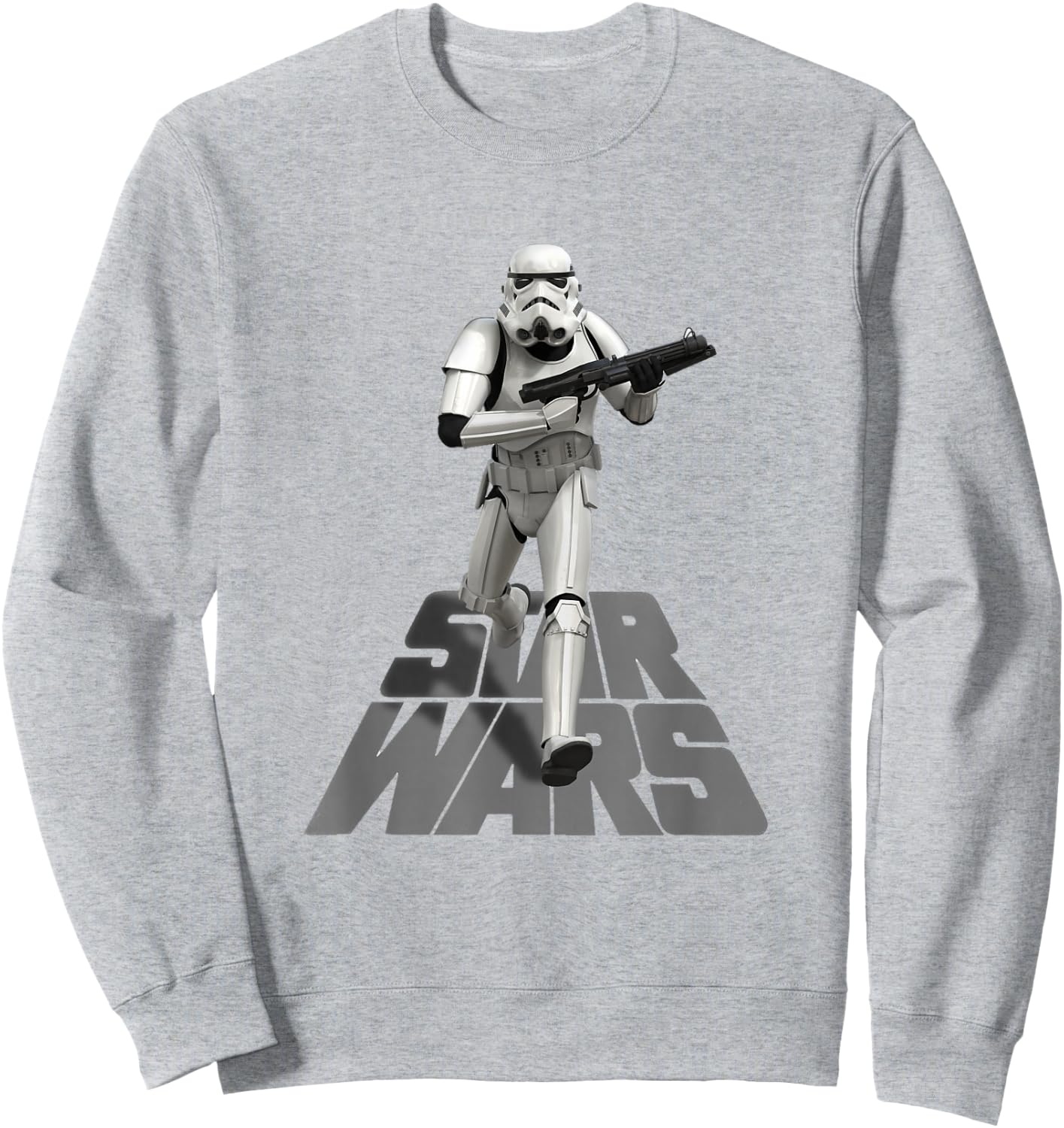 Star Wars Classic Imperial Stormtrooper Running Poster Sweatshirt - Sweatshirt | Ash