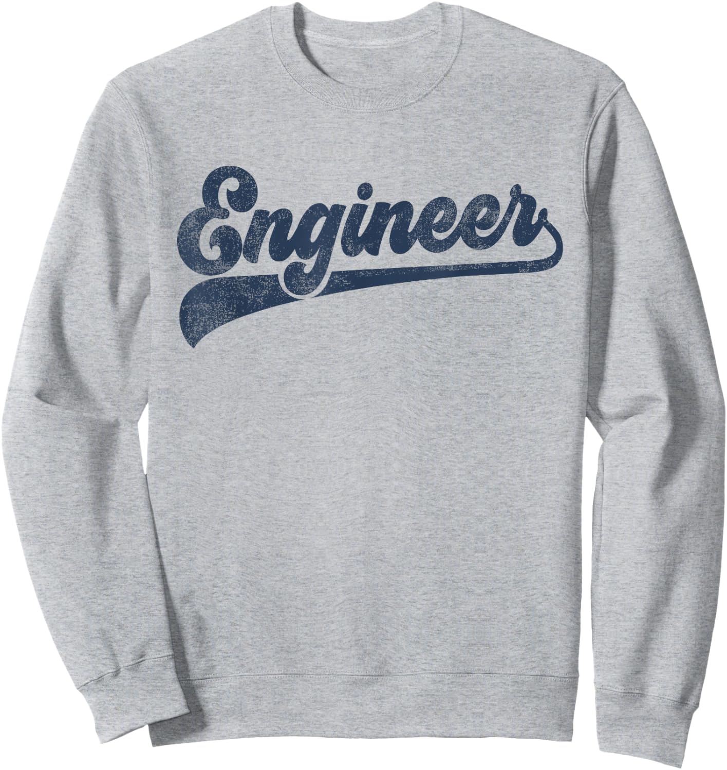 Engineer Cute Vintage Graphic Sweatshirt - Sweatshirt | Ash