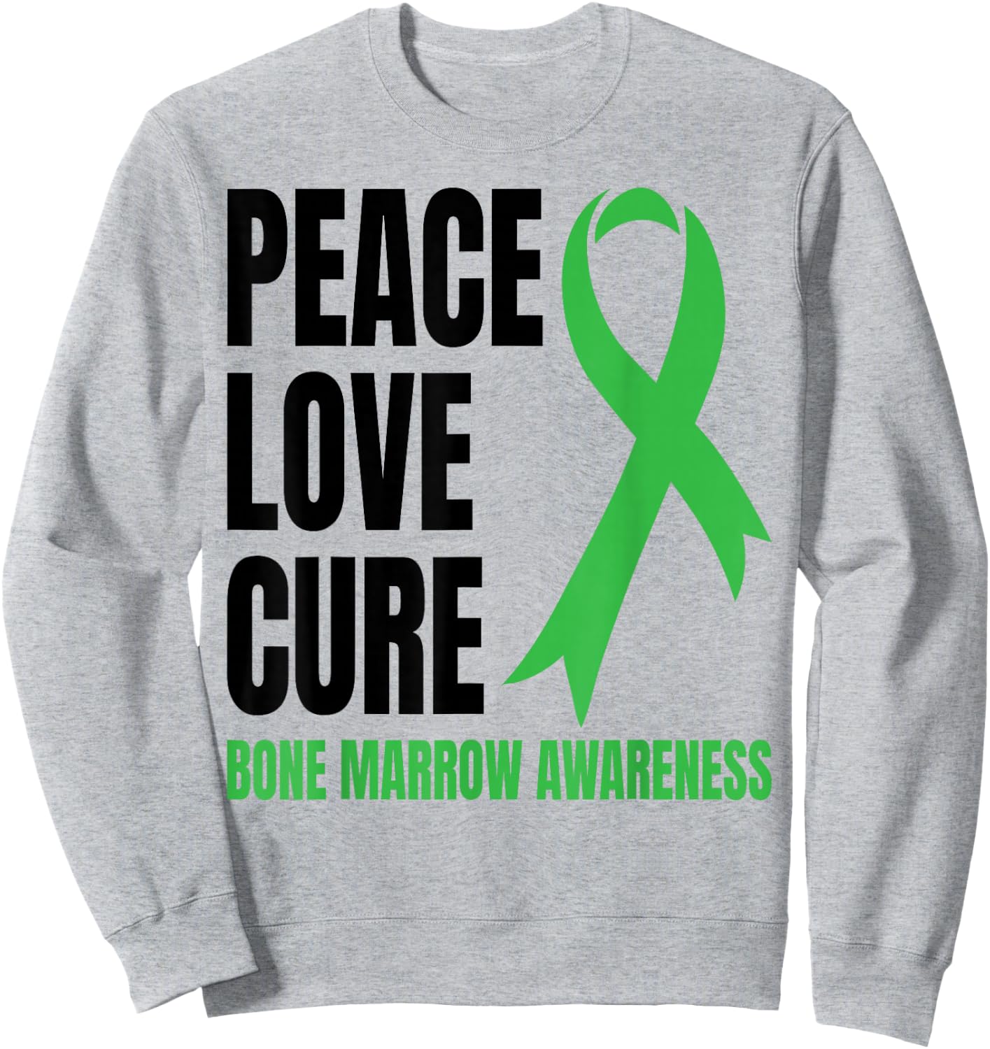 Bone Marrow Supplement Bone Marrow Donor Warrior Sweatshirt - Sweatshirt | Ash