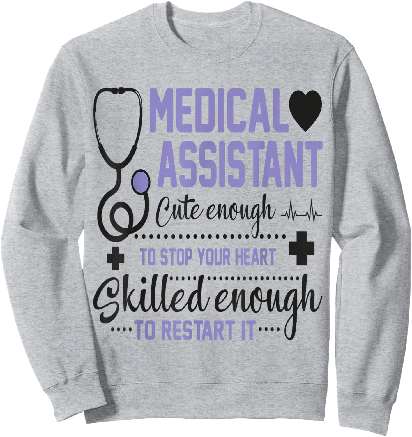 Clinical Registered Medical Assistant Graduation Crew Women Sweatshirt - Sweatshirt | Ash