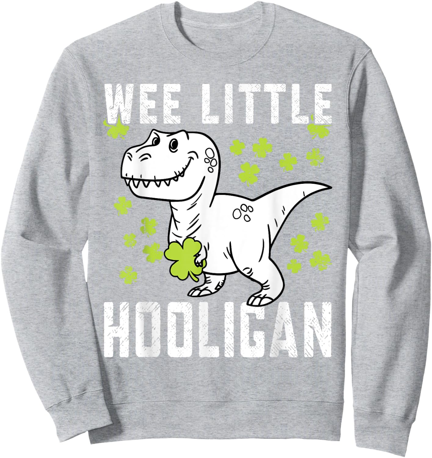 St Patricks Day Wee Little Hooligan Toddler Boy Kids Irish Sweatshirt - Sweatshirt | Ash