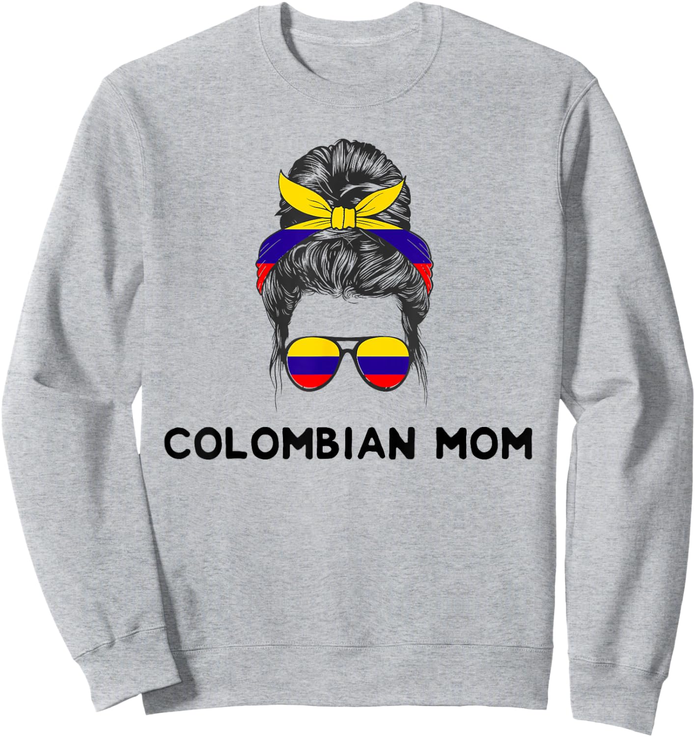 Proud Colombian Flag Camiseta DNA Colombiana Girl Women Mom Sweatshirt - Sweatshirt | Ash