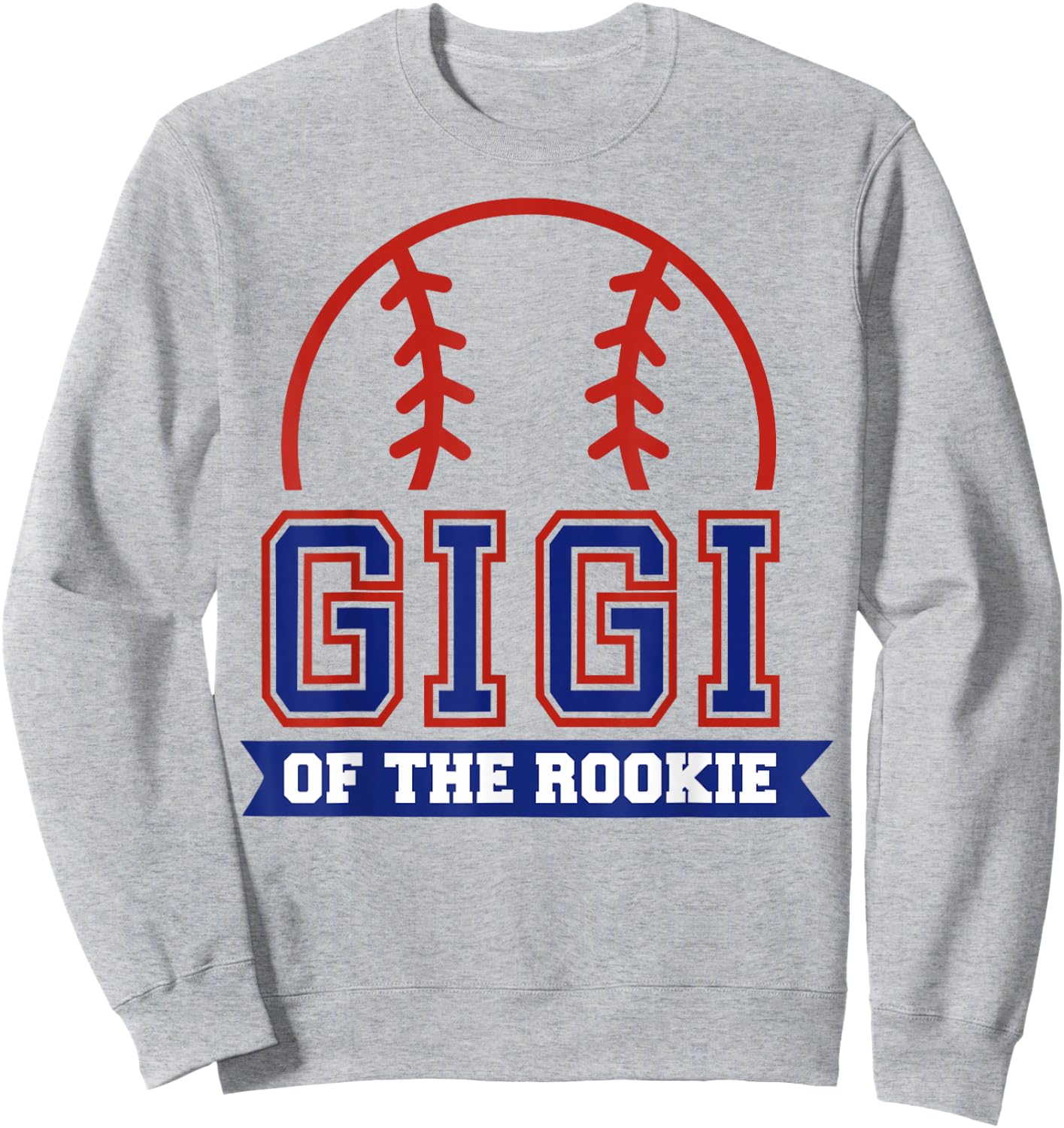Gigi of Rookie 1st Birthday Baseball Theme Matching Party Sweatshirt - Sweatshirt | Ash