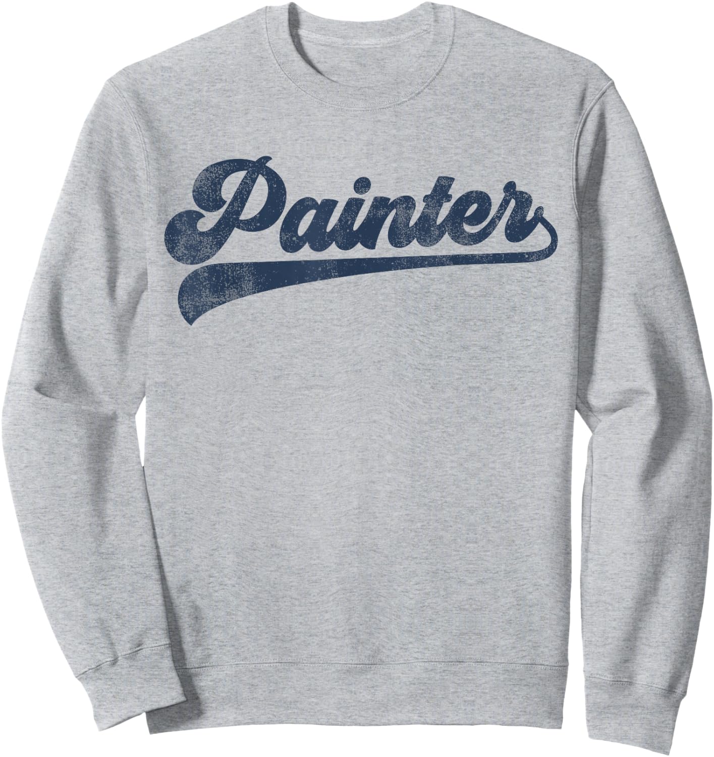 Painter Cute Vintage Graphic Sweatshirt - Sweatshirt | Ash