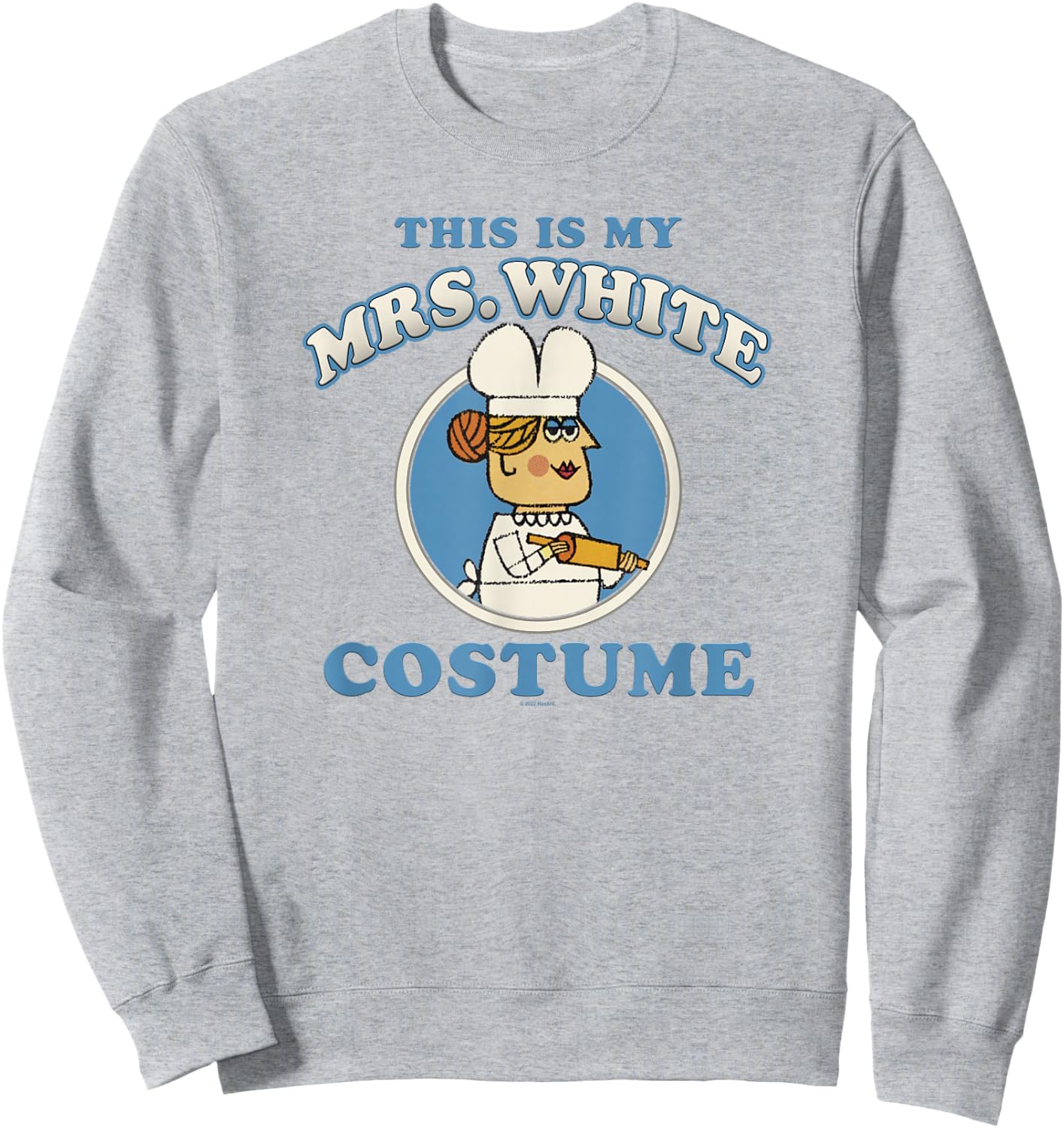 Clue This Is My Mrs. White Costume Sweatshirt - Sweatshirt | Ash