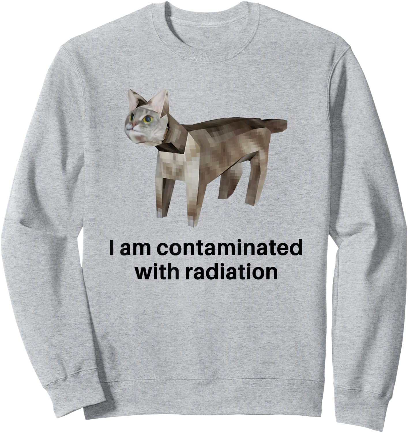 I Am Contaminated with Radiation Sweatshirt - Sweatshirt | Ash