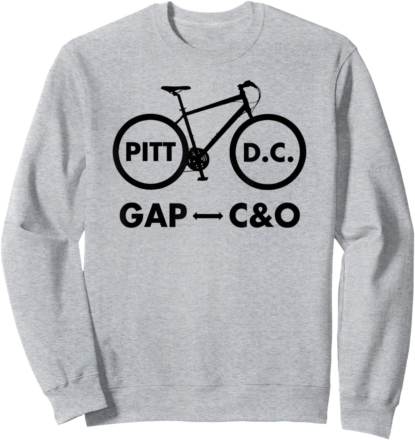C&O Canal Towpath - GAP Pittsburgh Washington D.C. Sweatshirt - Sweatshirt | Ash