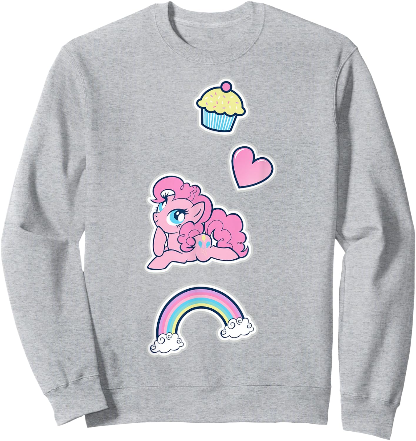 My Little Pony: Friendship Is Magic Cupcake Pinkie Pie Sweatshirt - Sweatshirt | Ash
