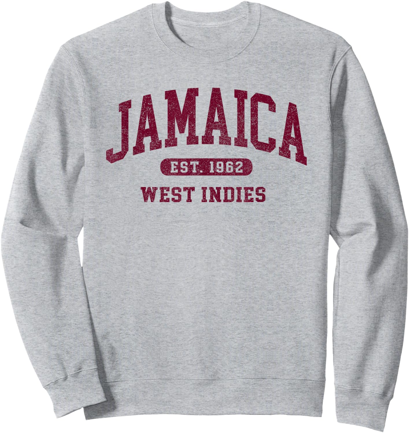 Retro Jamaica Est 1962 Vintage Jamaican Men Souvenir Sweatshirt - Sweatshirt | Ash