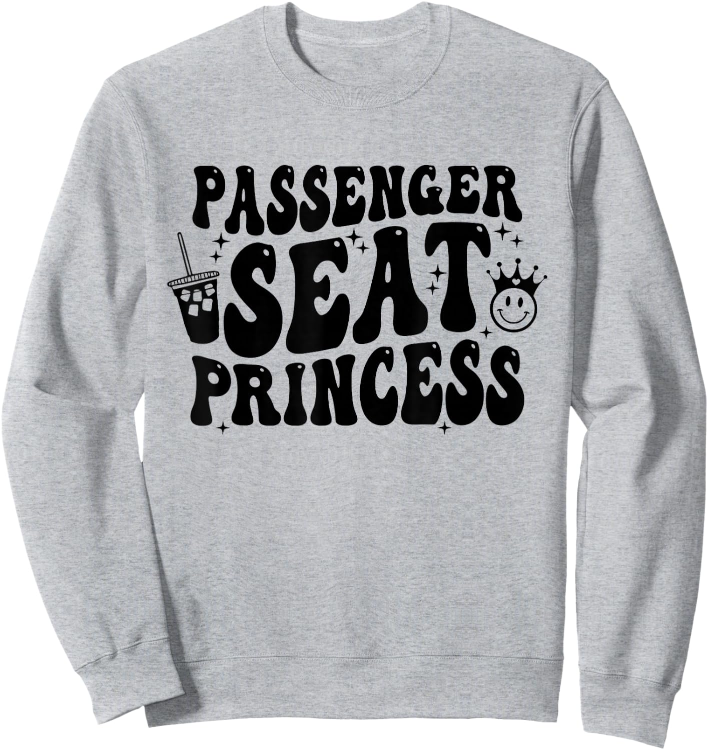 Passenger Seat Princess Ice Coffee Retro Summer Sweatshirt - Sweatshirt | Ash