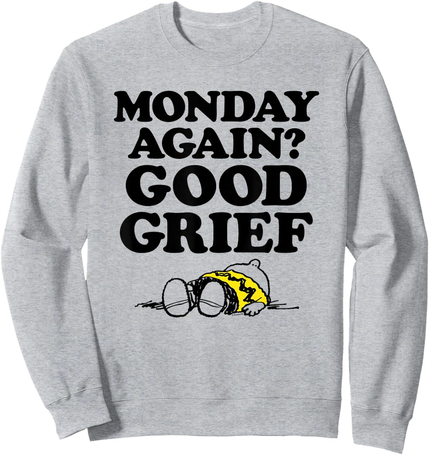 Peanuts - Monday Gute Trauer Sweatshirt - Sweatshirt | Ash