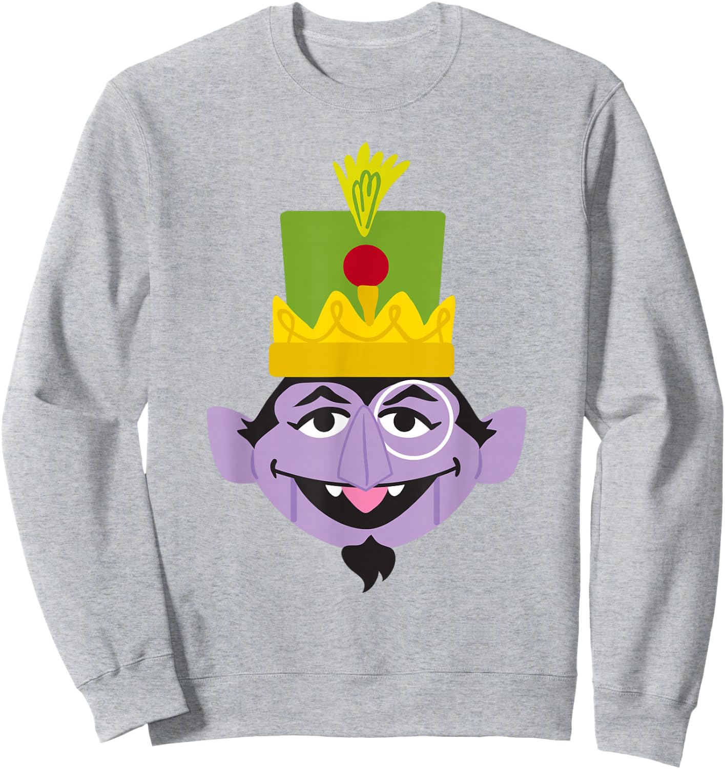 Sesame Street Christmas Nutcracker Count Sweatshirt - Sweatshirt | Ash