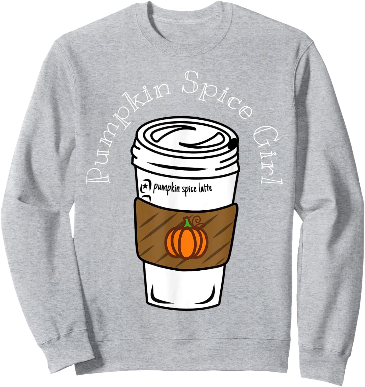 Green Pumpkin Spice Latte Girls PSL Coffee Autumn Sweatshirt - Sweatshirt | Ash