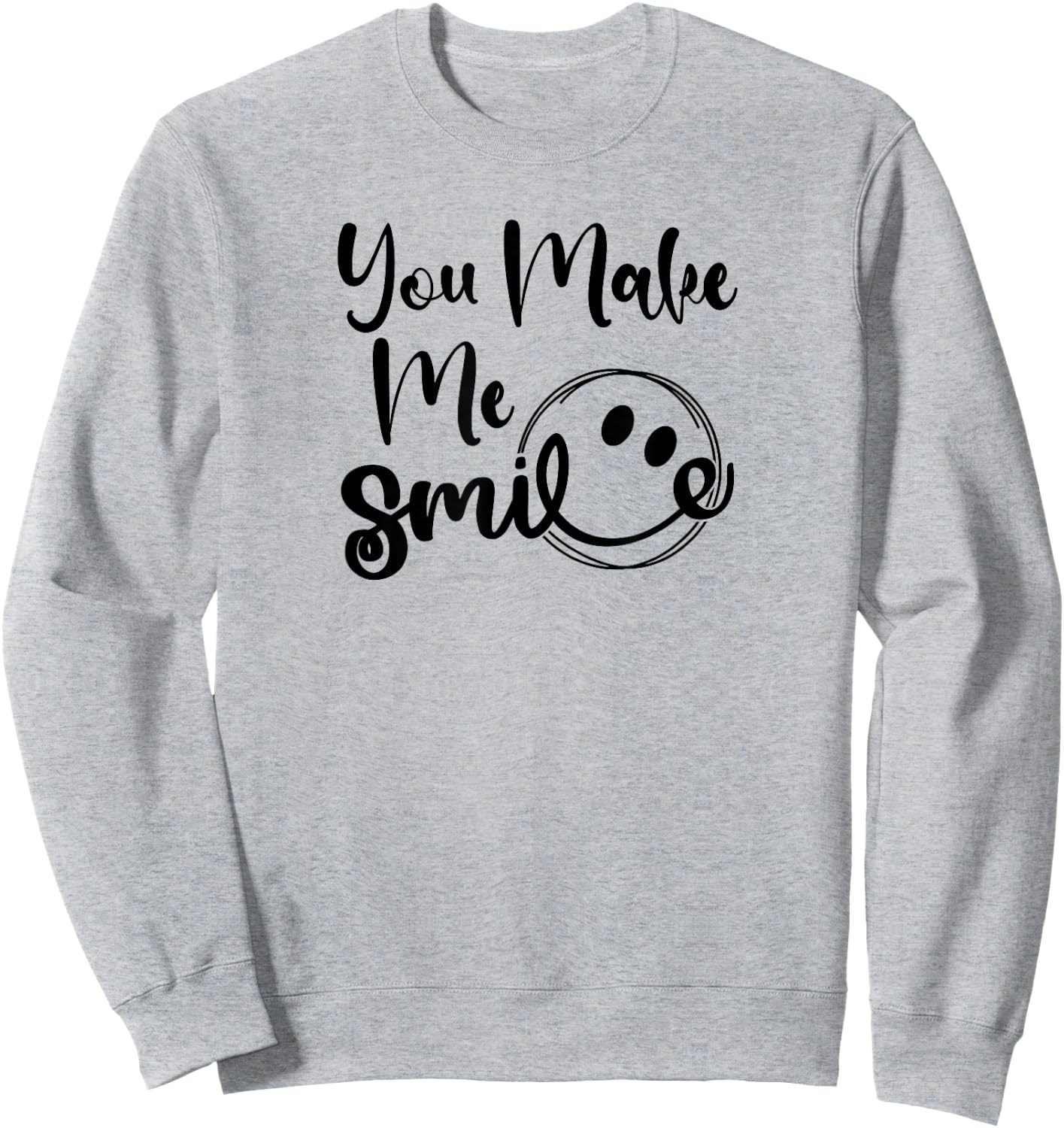 You Make Me Smile Sweatshirt - Sweatshirt | Ash