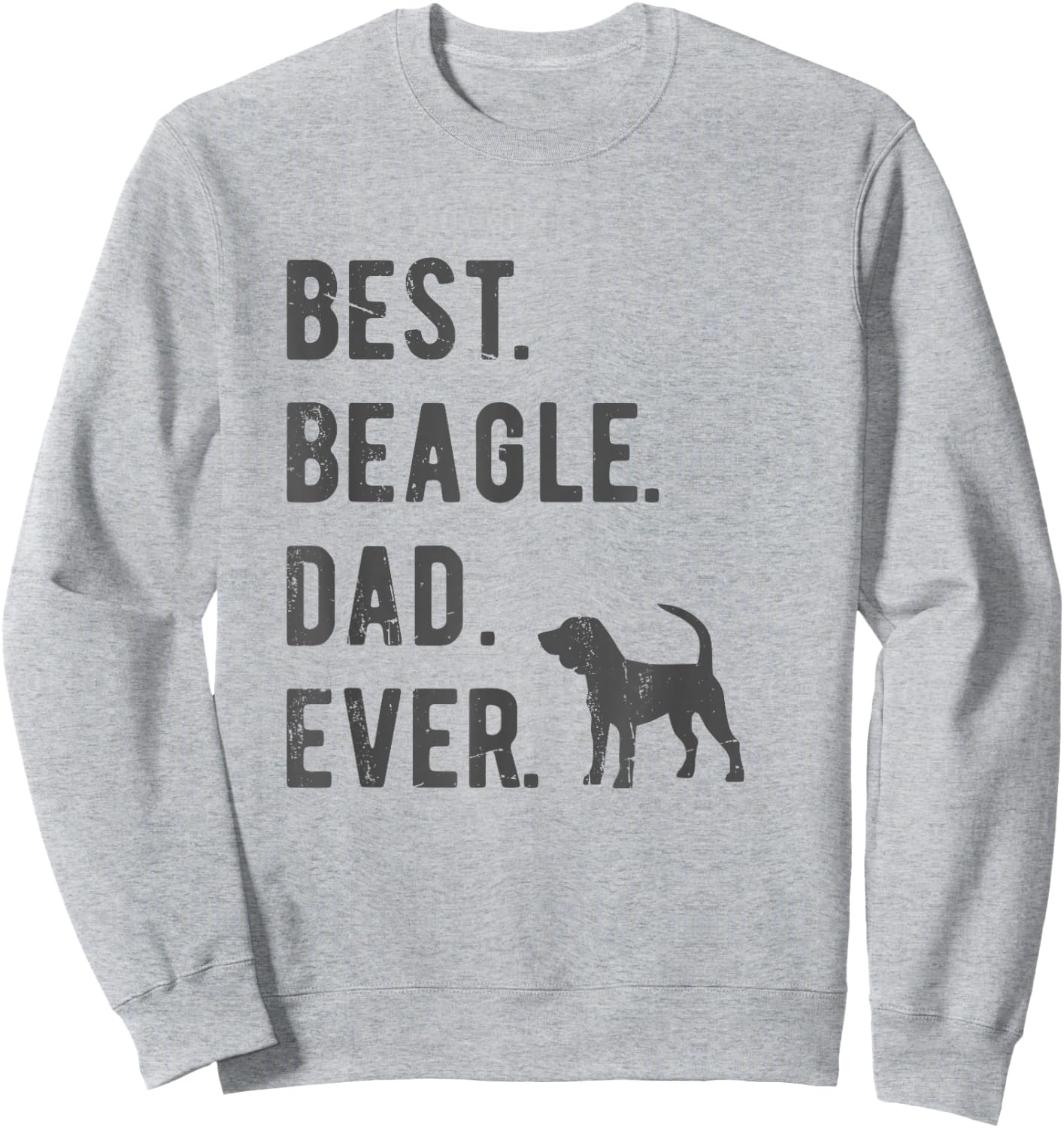 Best Beagle Dad Ever Funny Beagle Dog Lovers Dad Gift Sweatshirt - Sweatshirt | Ash