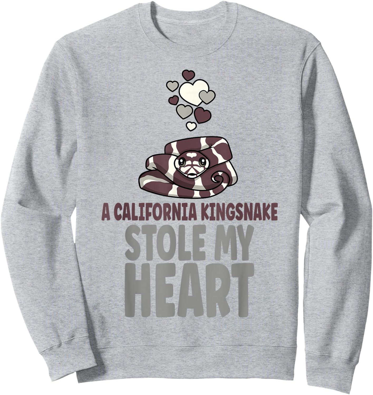 A California Kingsnake Stole My Heart Pet Kingsnake Owner Sweatshirt - Sweatshirt | Ash