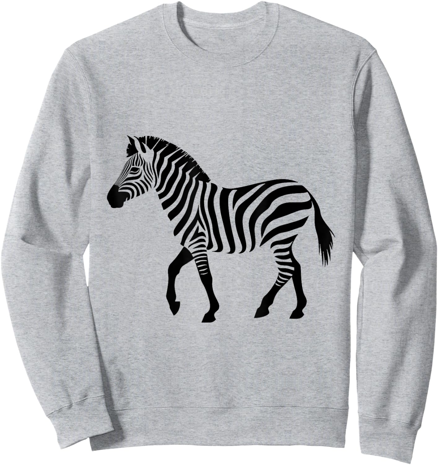 Zebra Graphic Sweatshirt - Sweatshirt | Ash