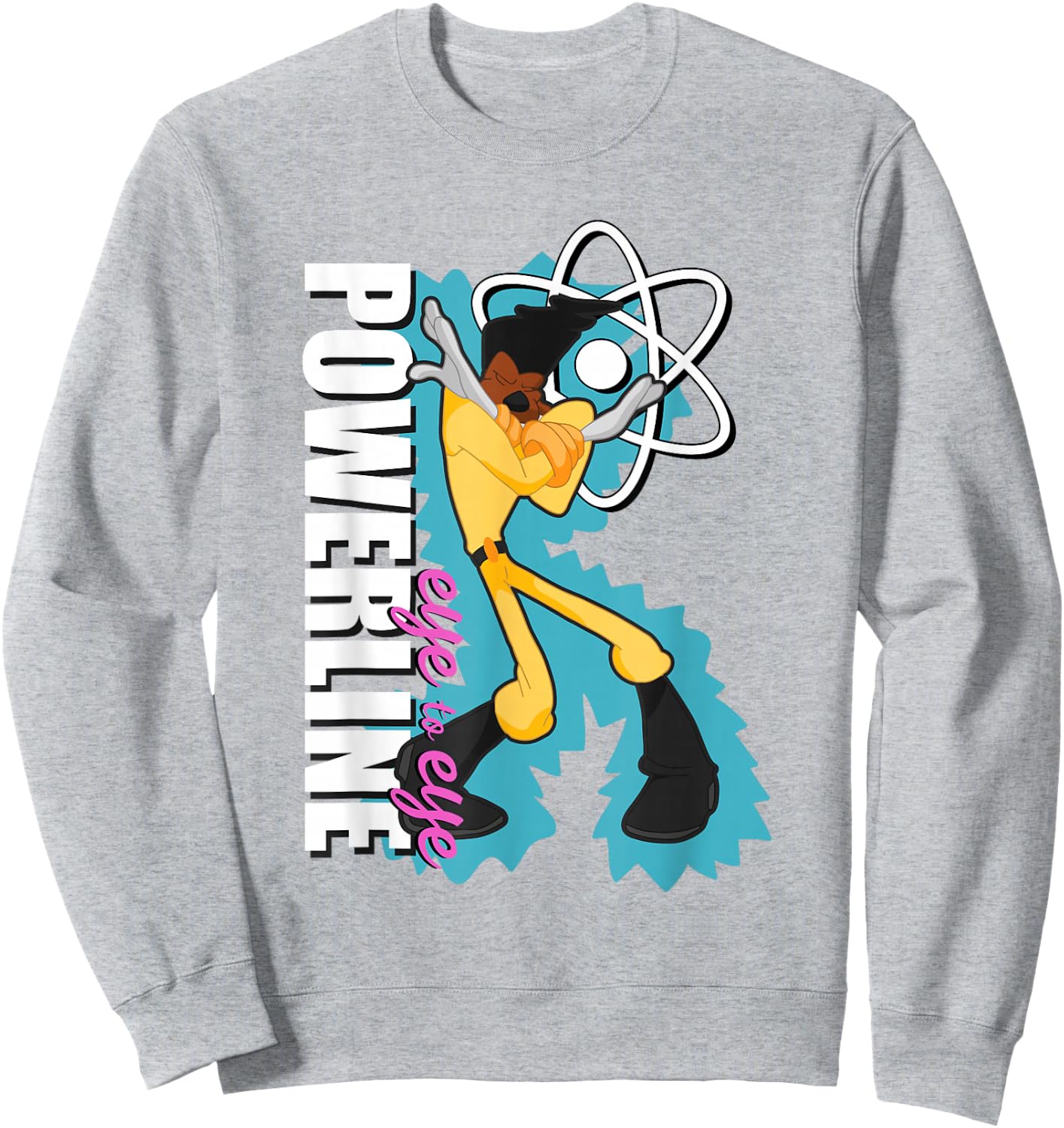 Disney A Goofy Movie Powerline Eye to Eye Dancing Portrait Sweatshirt - Sweatshirt | Ash