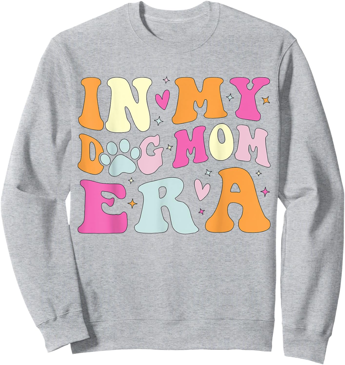 In My Dog Mom Era Cute Dog Mom Women Kids Sweatshirt - Sweatshirt | Ash